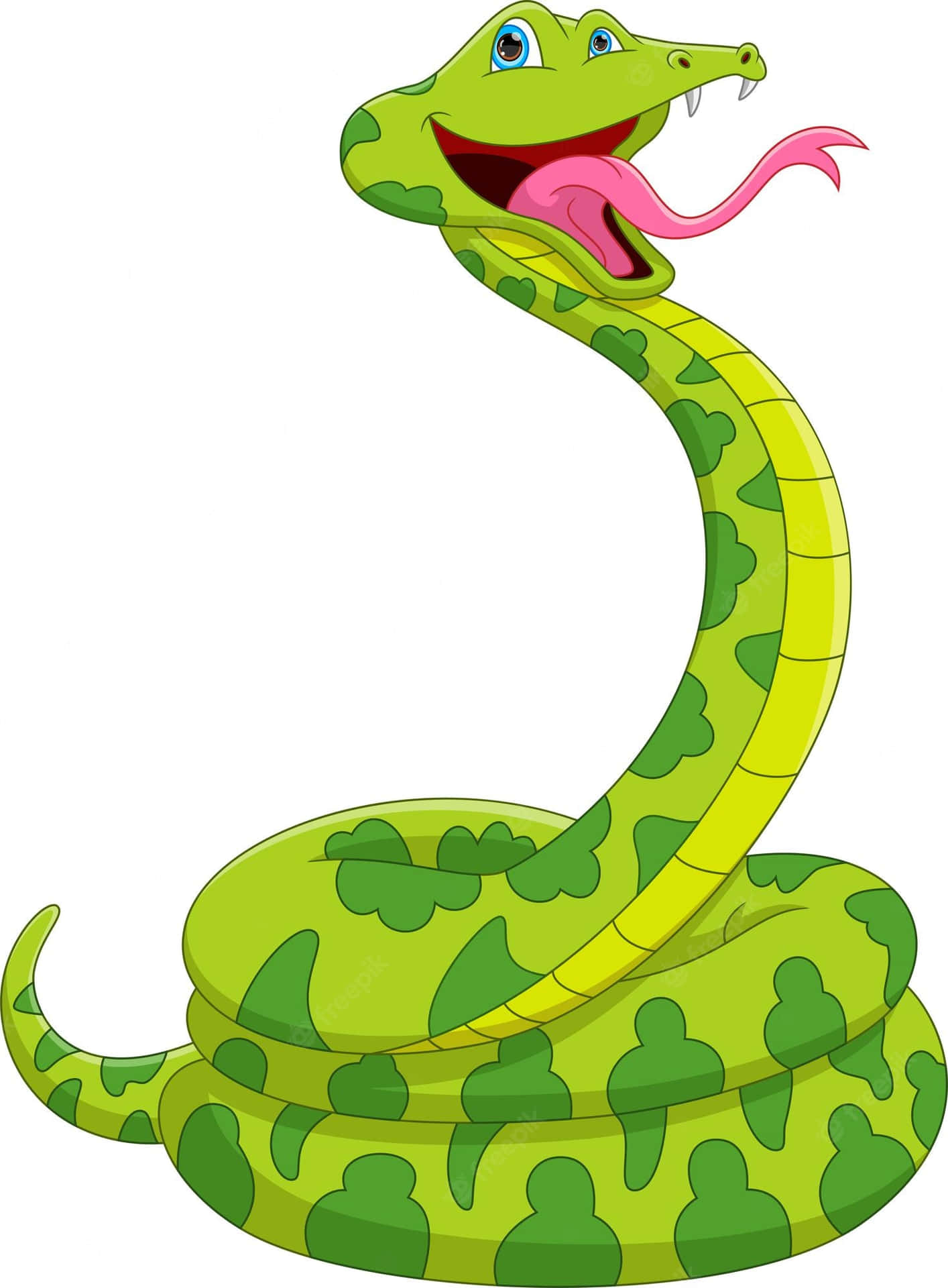 Cute Happy Snake Sticker Picture