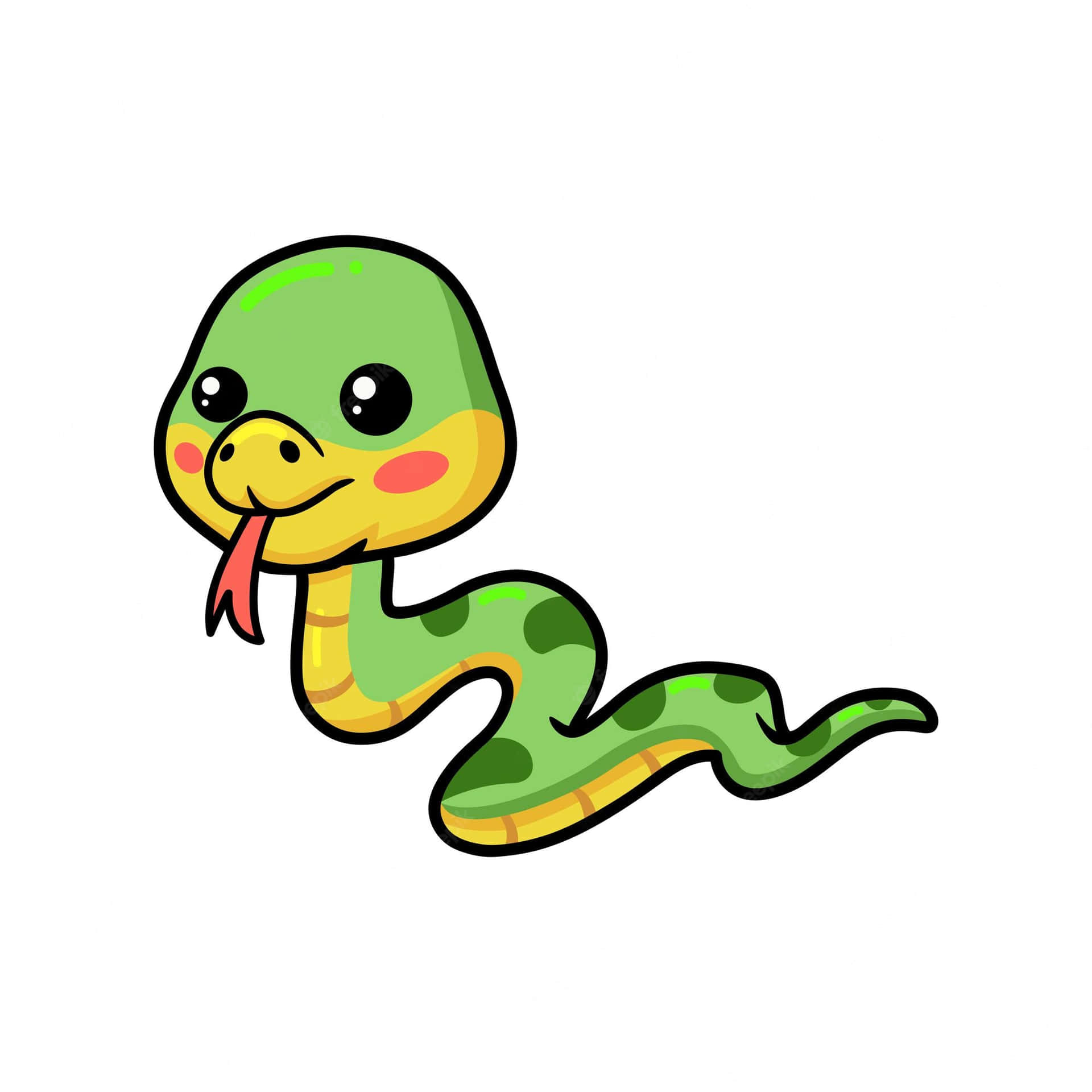 Cute Cartoon Baby Snake Picture