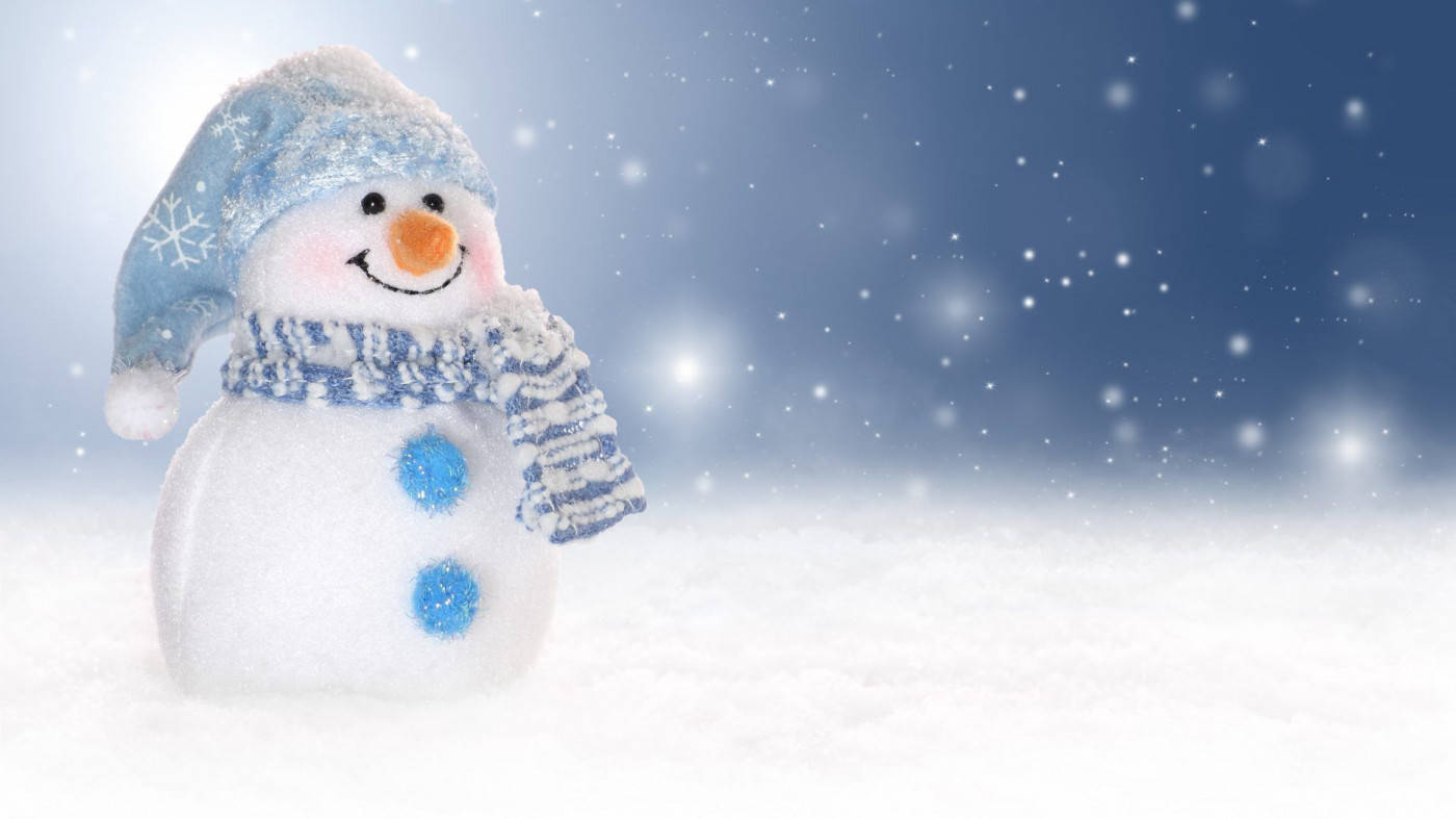 Cool And Cute Snow Man Graphics Wallpaper