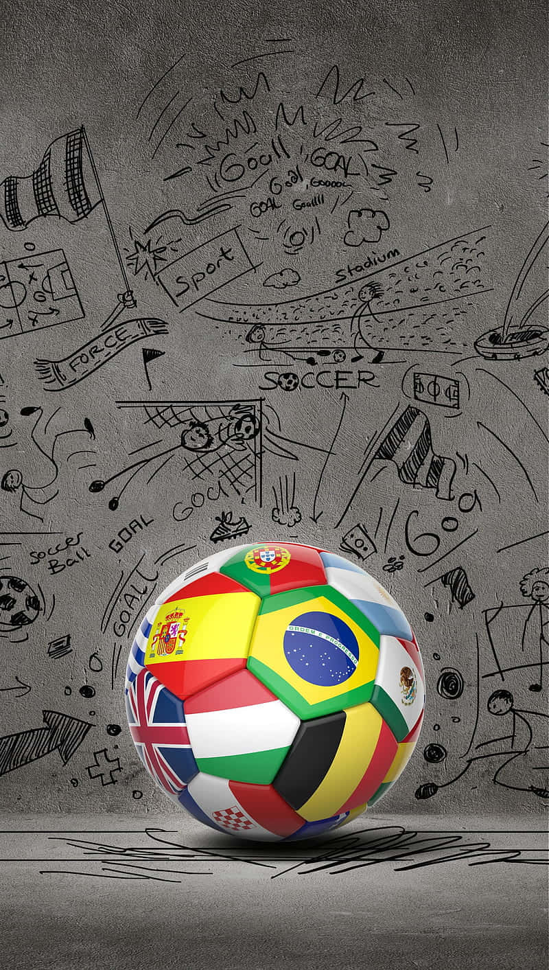 En sød fodbold giver en sjov og legesyg måde at deltage i sporten. Wallpaper