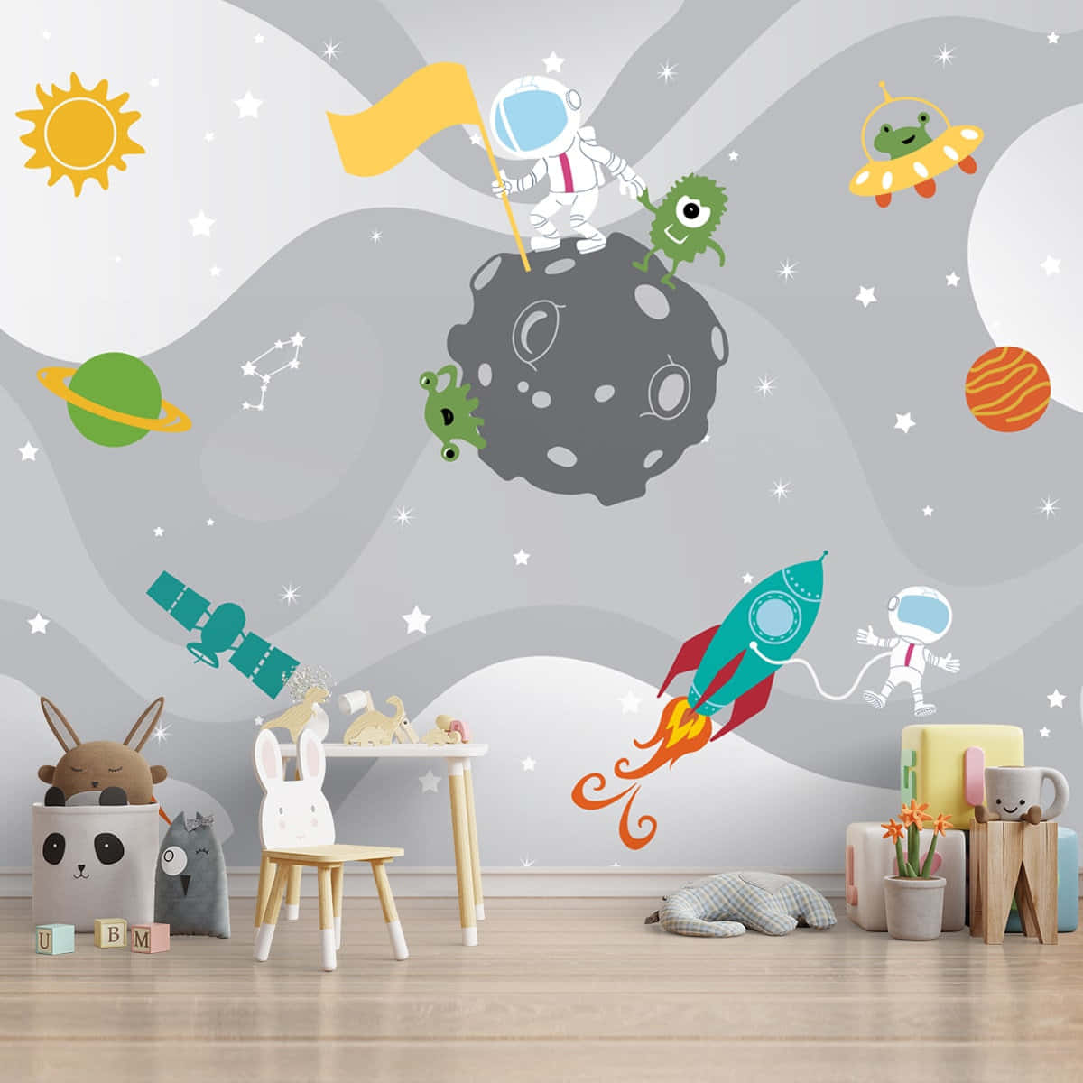Resaöver Galaxer Med Den Ultraljuva Astronauten! Wallpaper