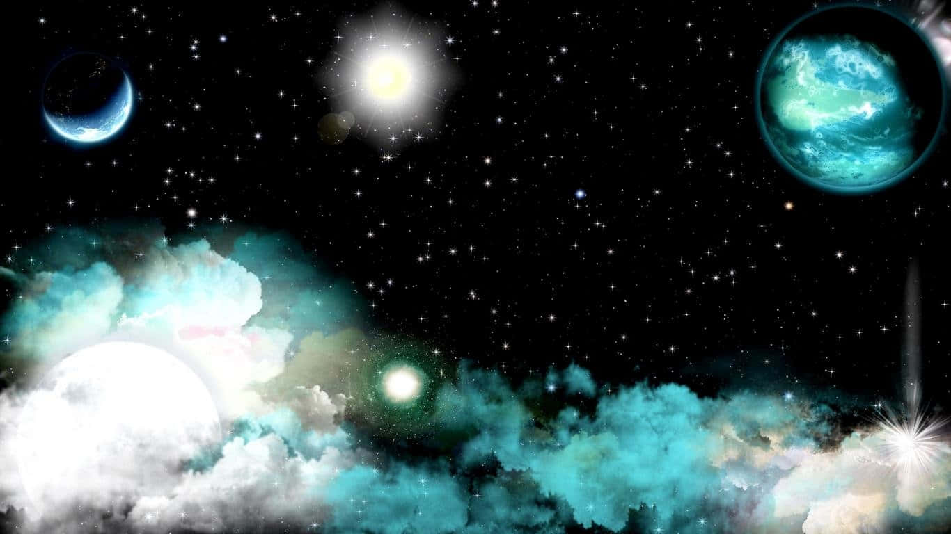 Süßerweltraum-galaxie-cloudfond. Wallpaper