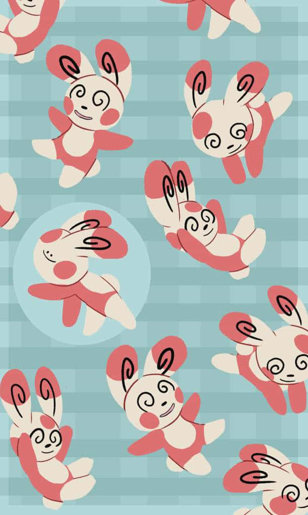 Cute Spinda Pattern Wallpaper