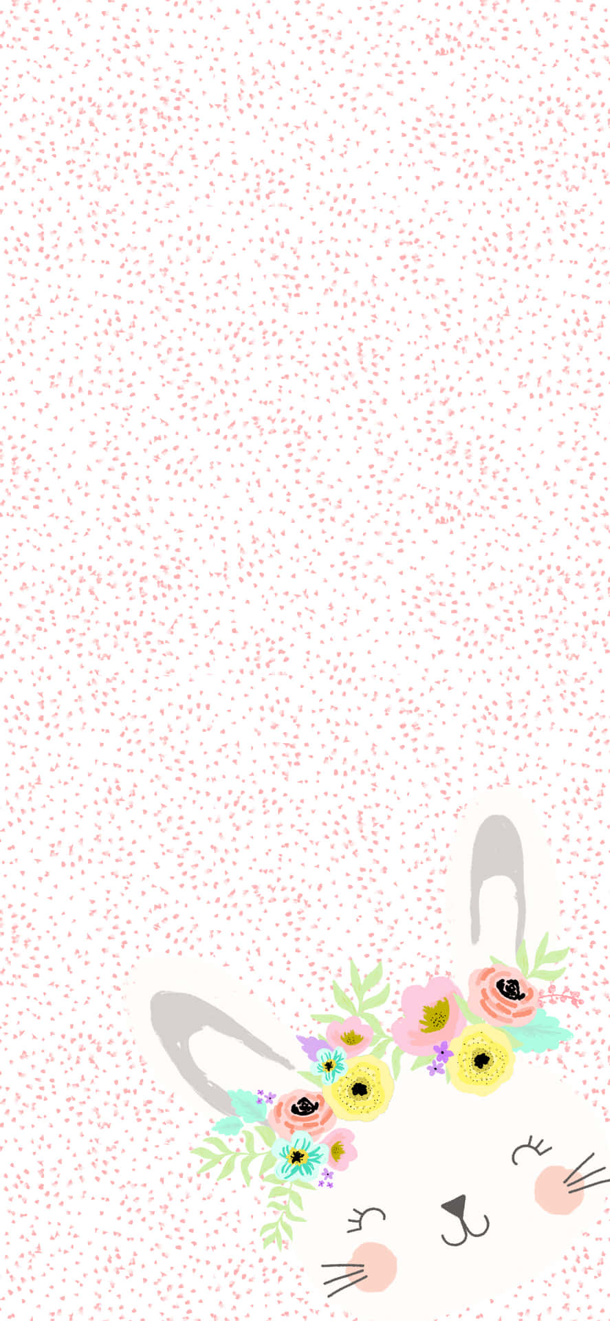 En sød forår Iphone i en blomstrende have Wallpaper