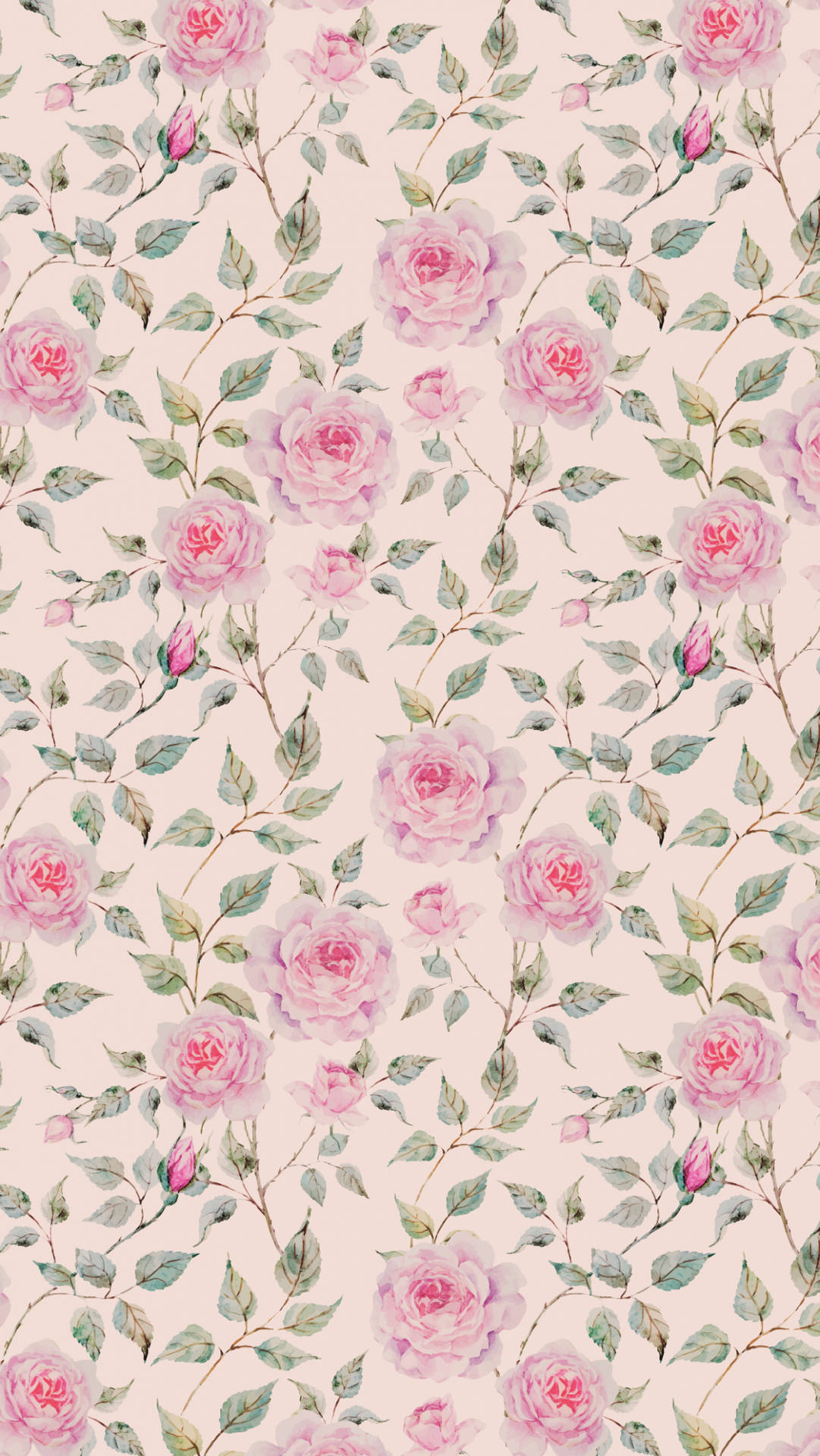 Pink Roses Wallpaper Fabric By Sarah_sass On Spoonflower - Custom Fabric Wallpaper
