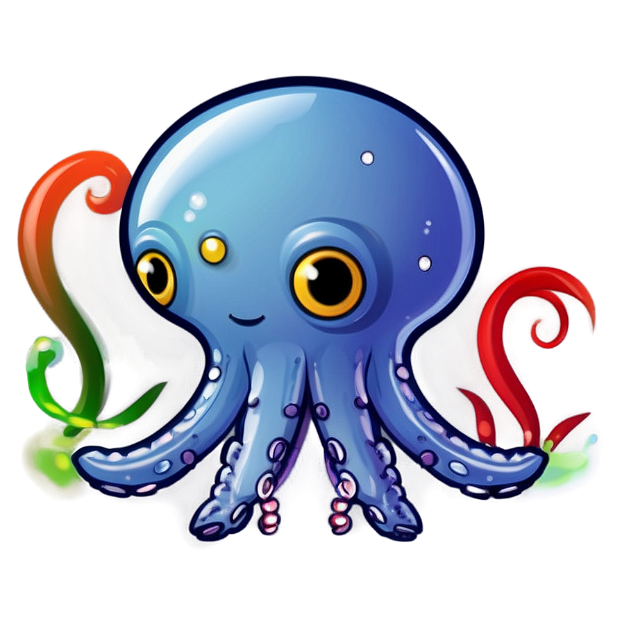Cute Squid Mascot Png Jrh PNG