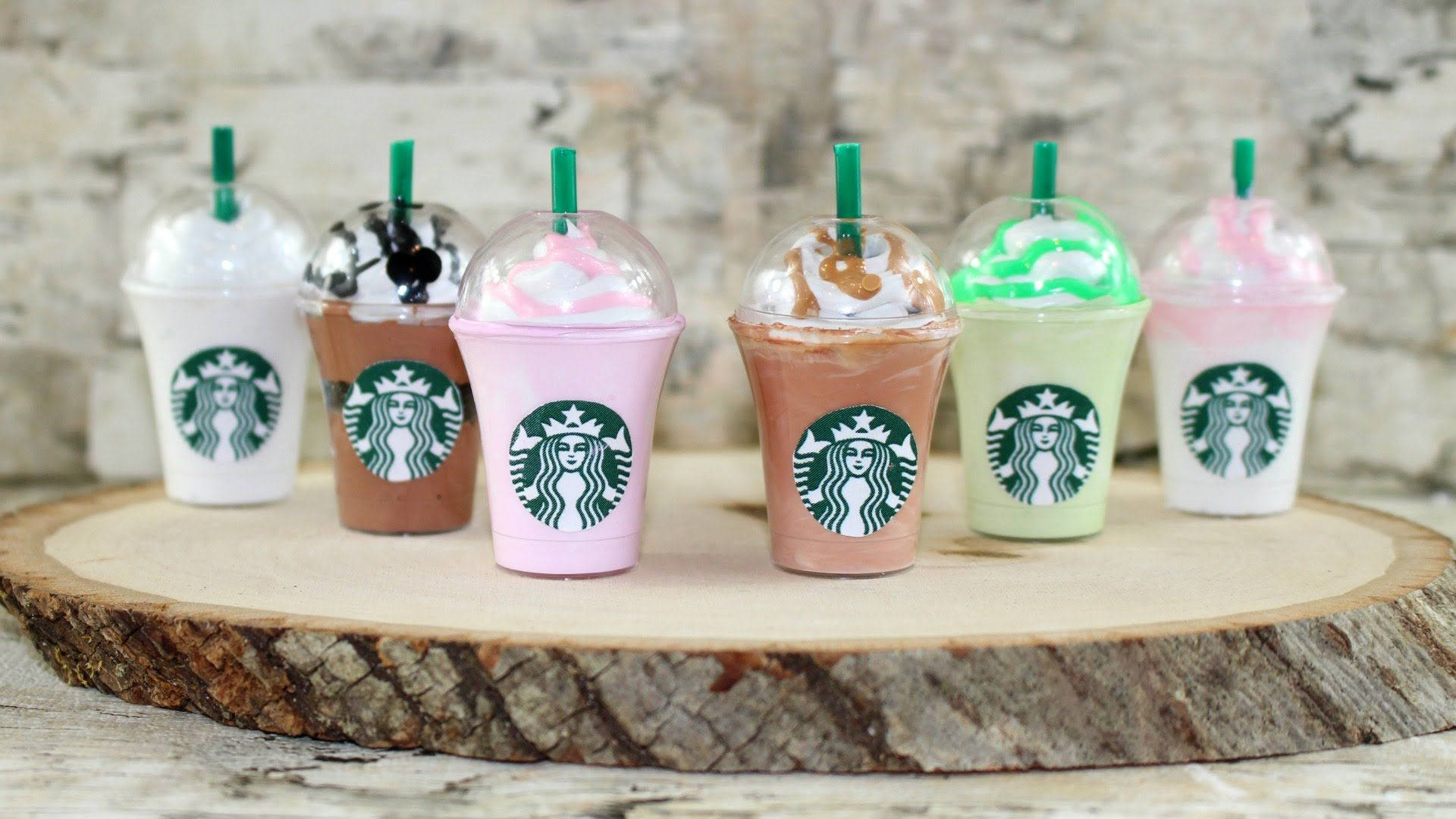 Cute Starbucks Drinks Lineup Wallpaper