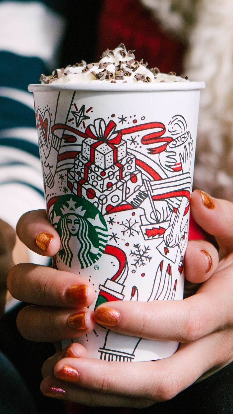Cute Starbucks Holiday Drink Wallpaper