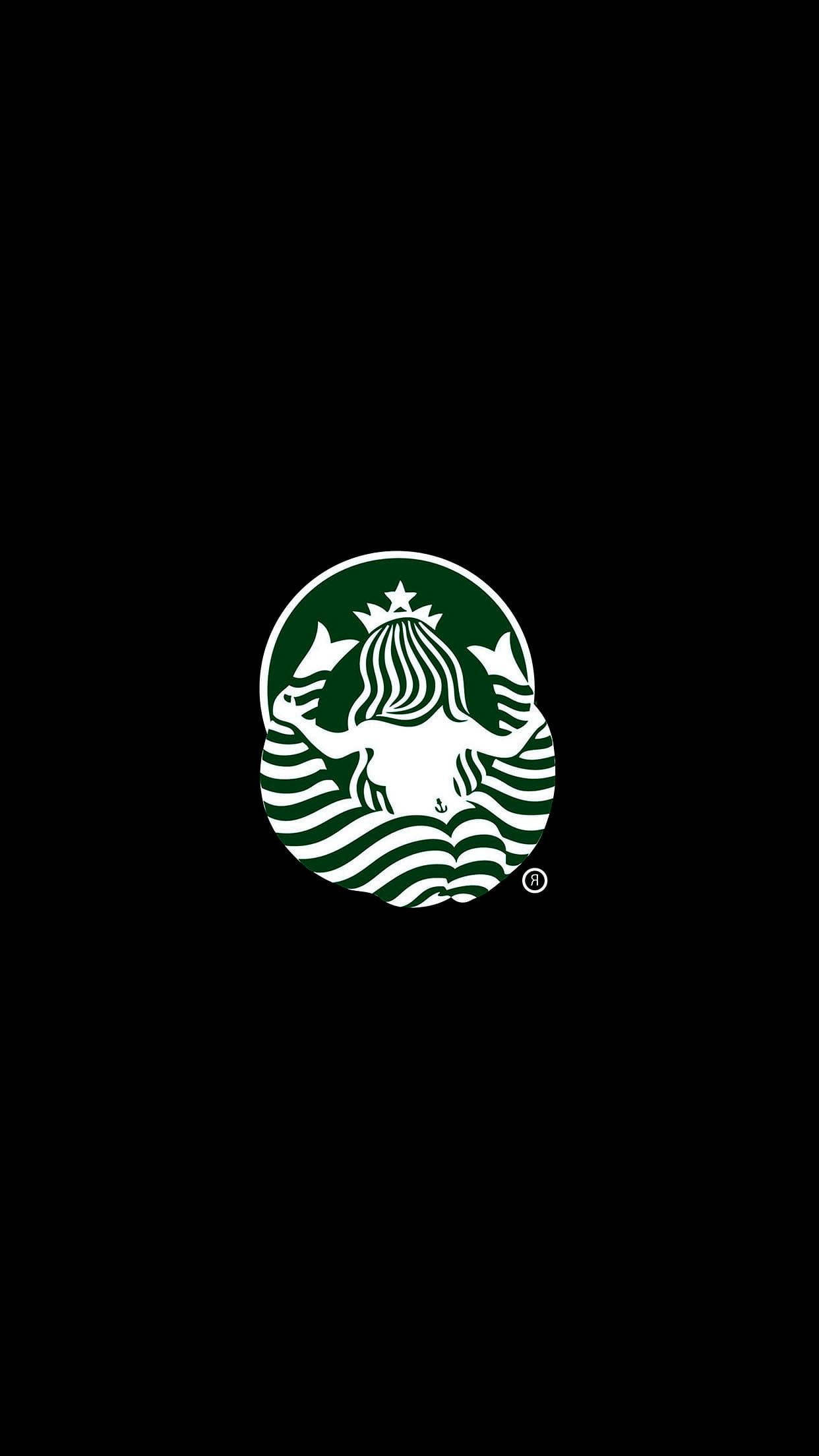 Cute Starbucks Logo Back View Wallpaper