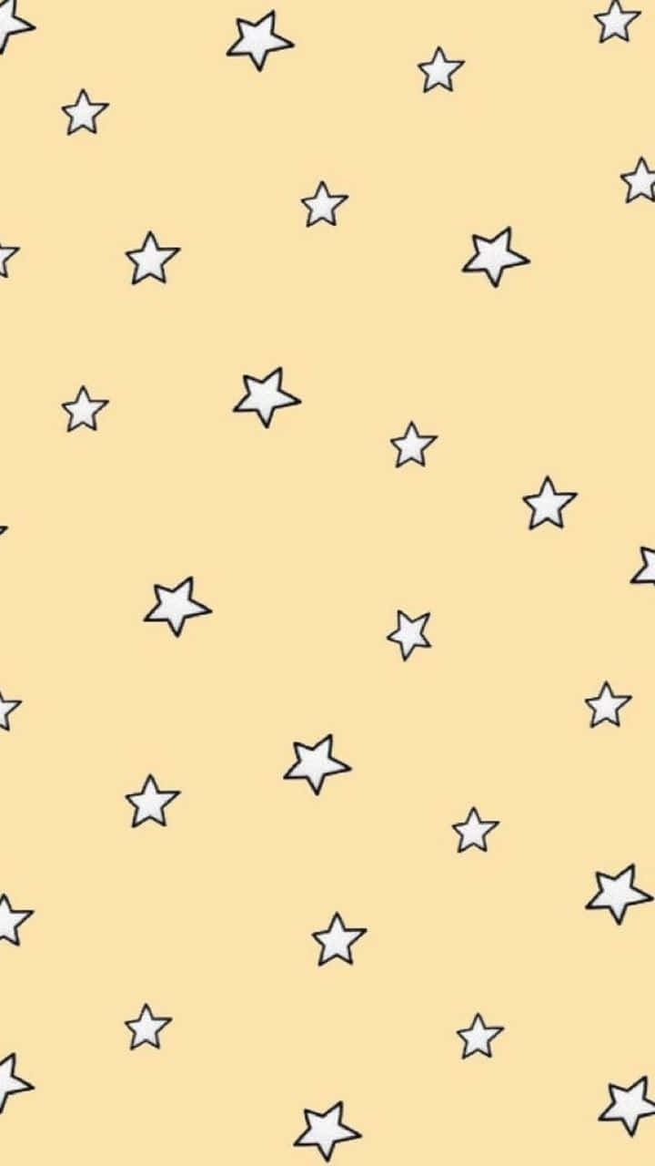 Super cute stars twinkling in the night sky Wallpaper
