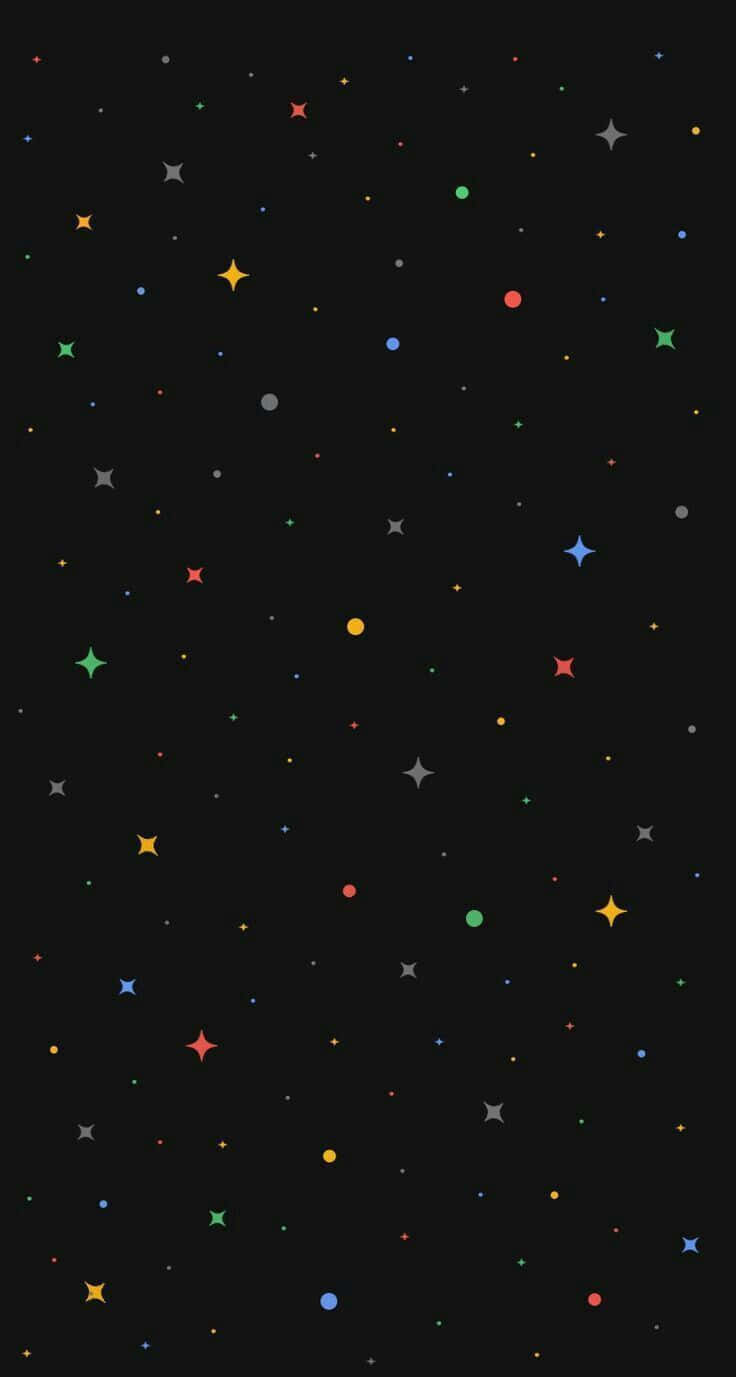 En nattehimmel belyst med glimtende stjerner. Wallpaper