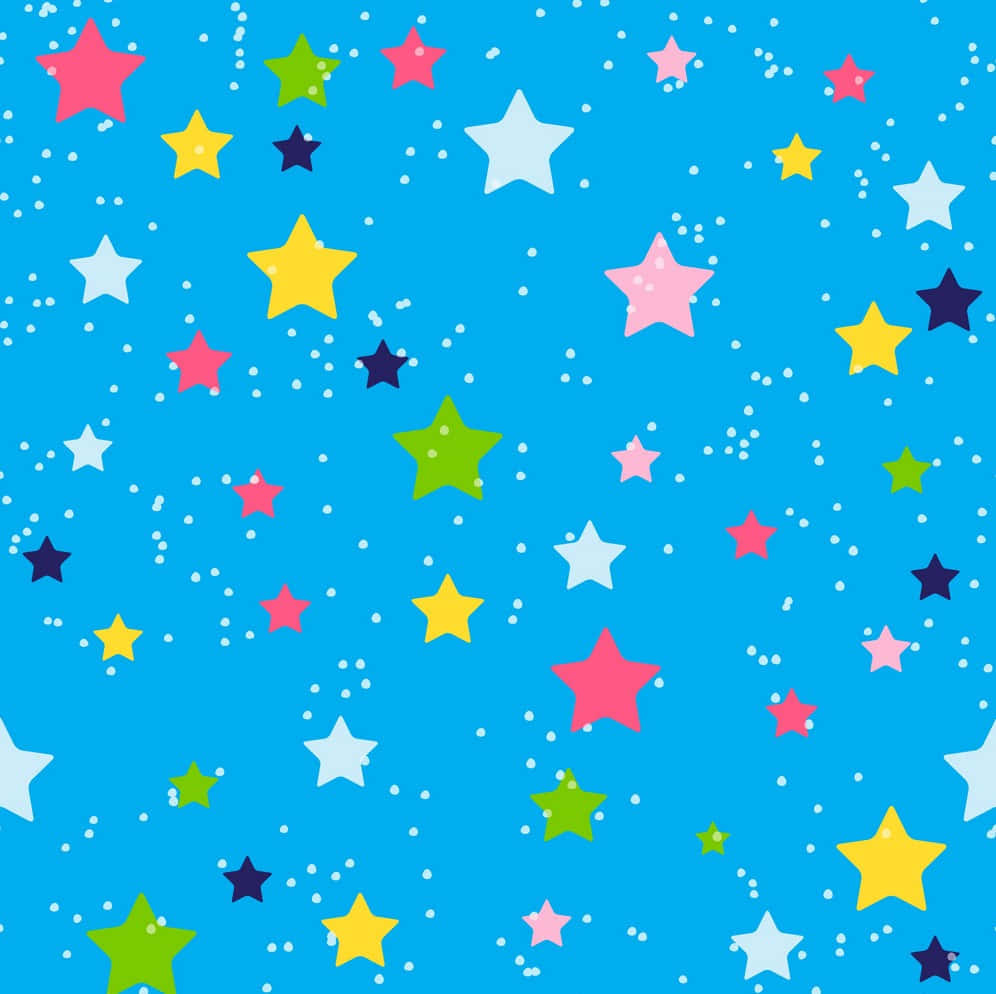 Søde stjerner glat mønster vektor kunst Wallpaper