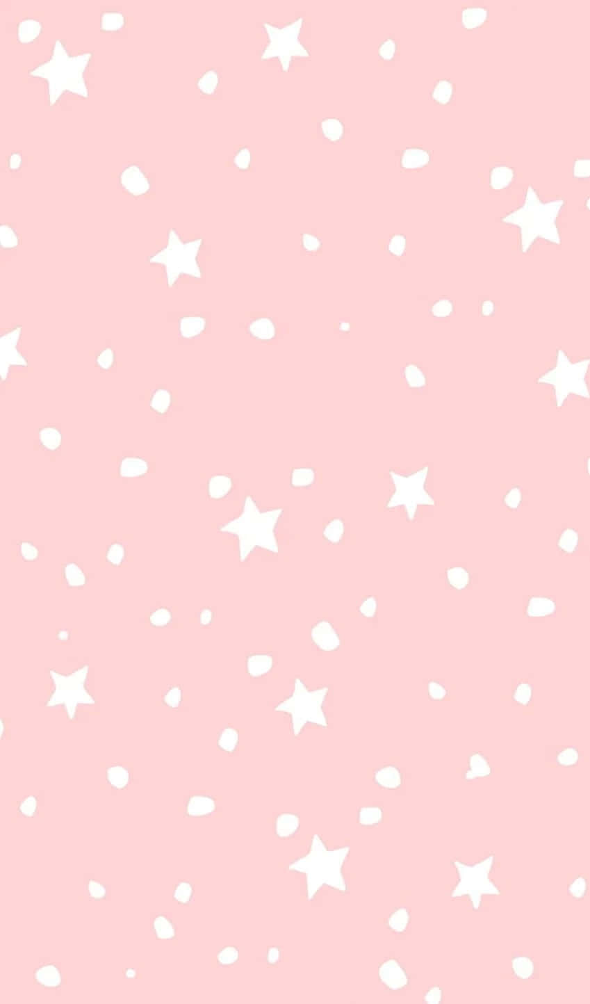 Cute Stars With White Color Wallpaper