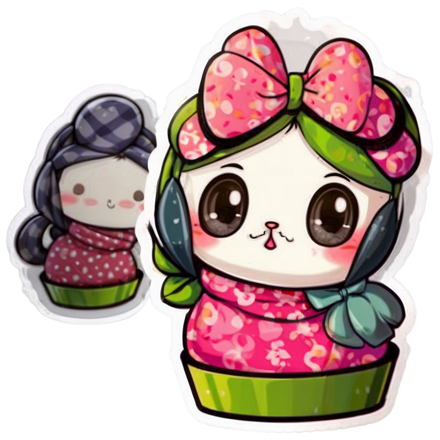 Download Cute Sticker D | Wallpapers.com