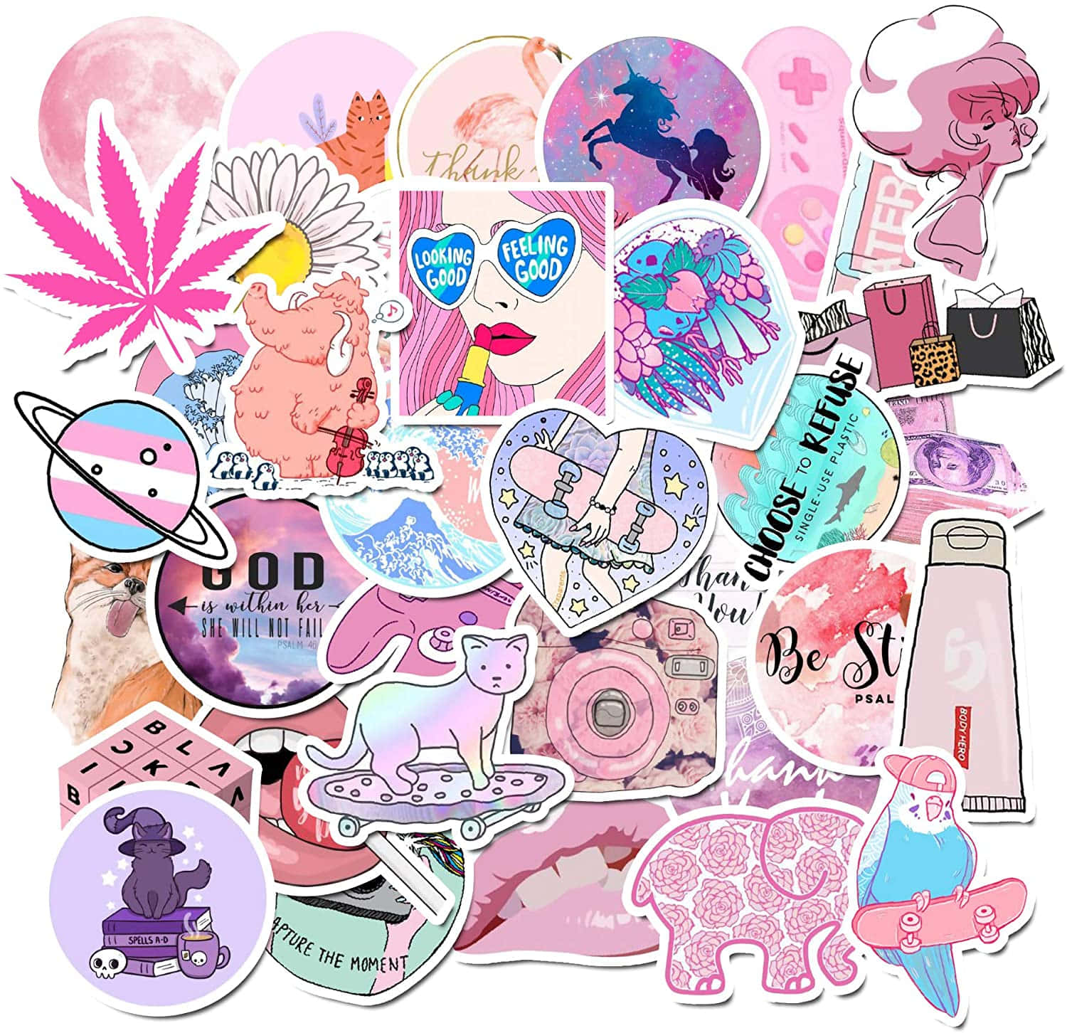 Adorable Collection of Cute Stickers Wallpaper