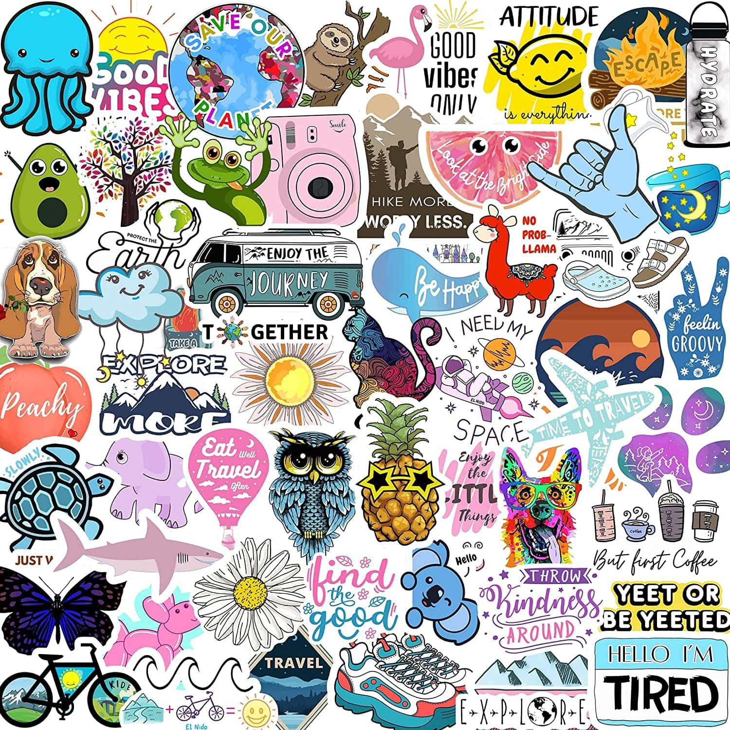 Download Cute Stickers 1500 X 1500 Wallpaper Wallpaper | Wallpapers.com