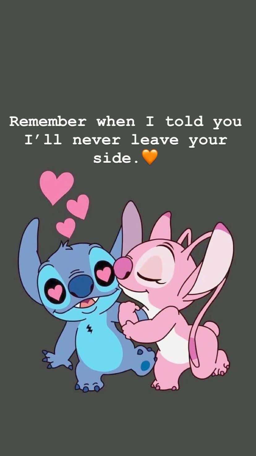 cute stitch and angel wallpaper for iphone