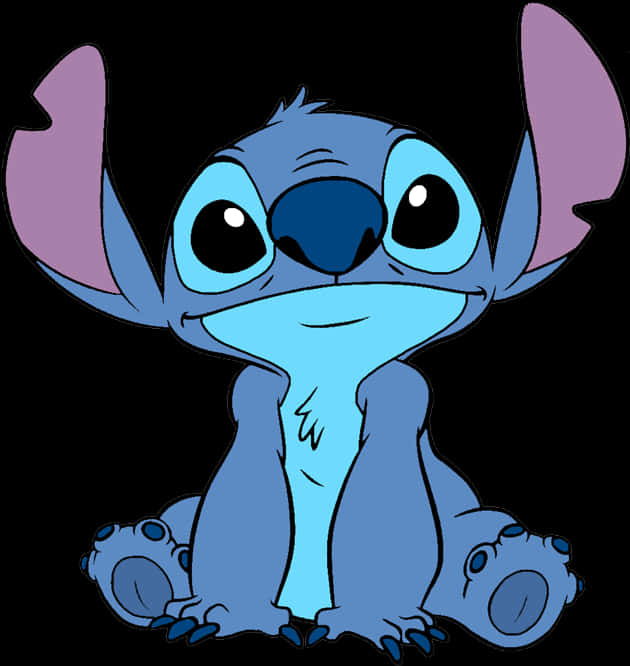 Cute_ Stitch_ Character_ Illustration PNG