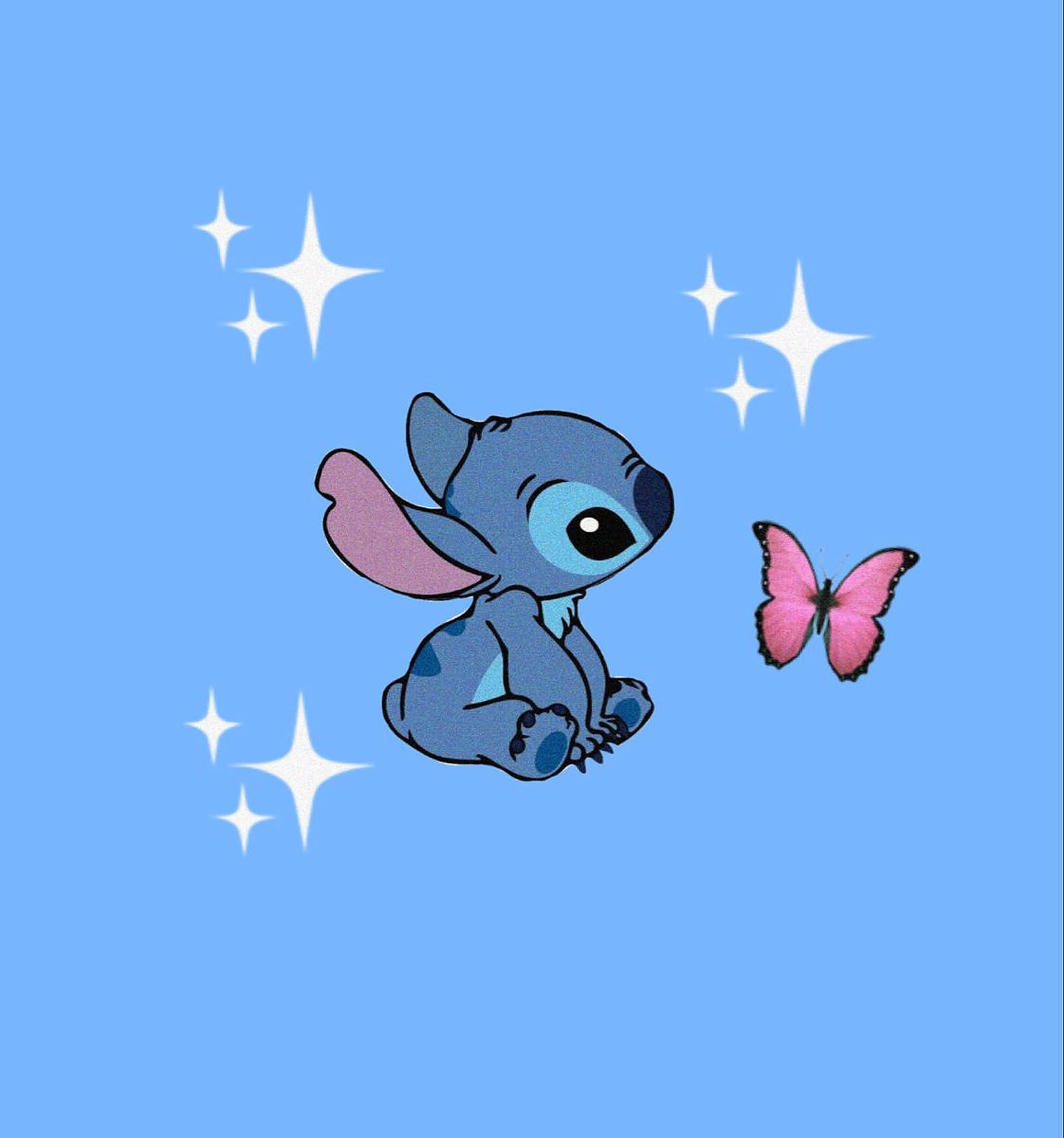 Download Blue Lilo & Stitch Angel Wallpaper