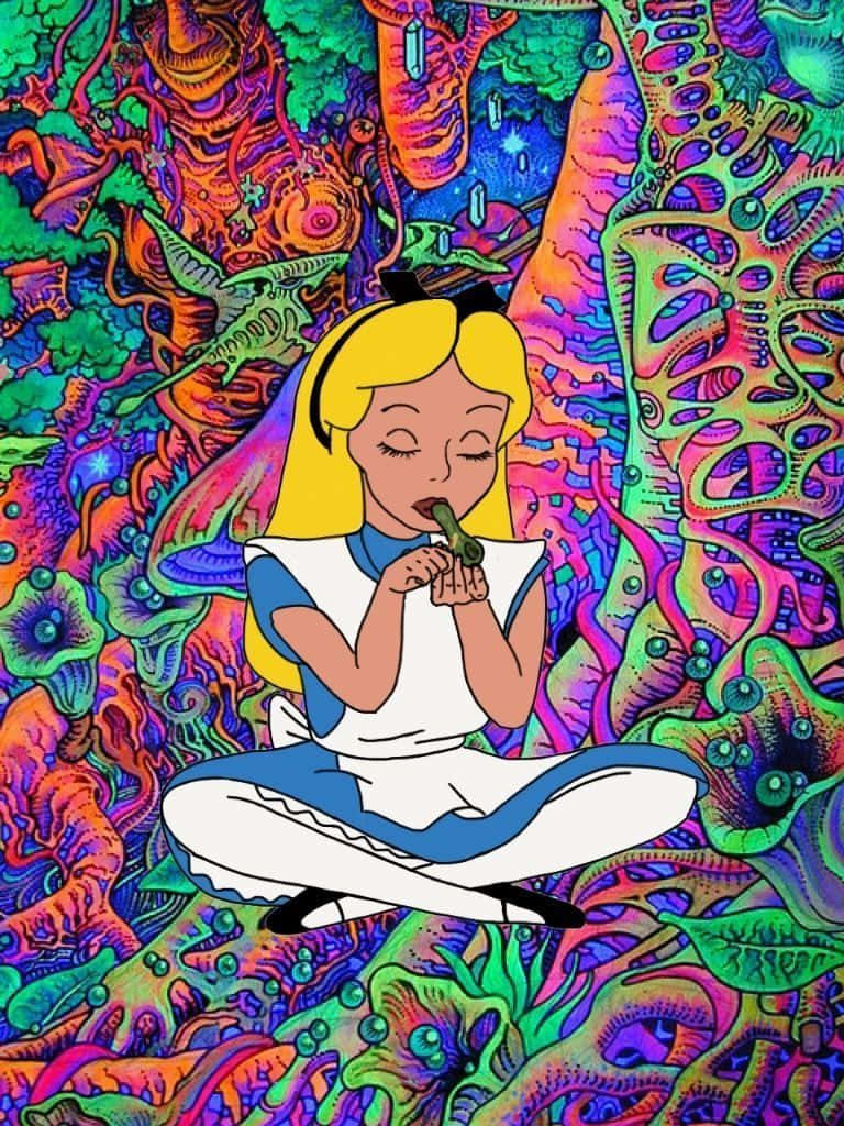 "Chill out, just be the cute stoner!" Wallpaper