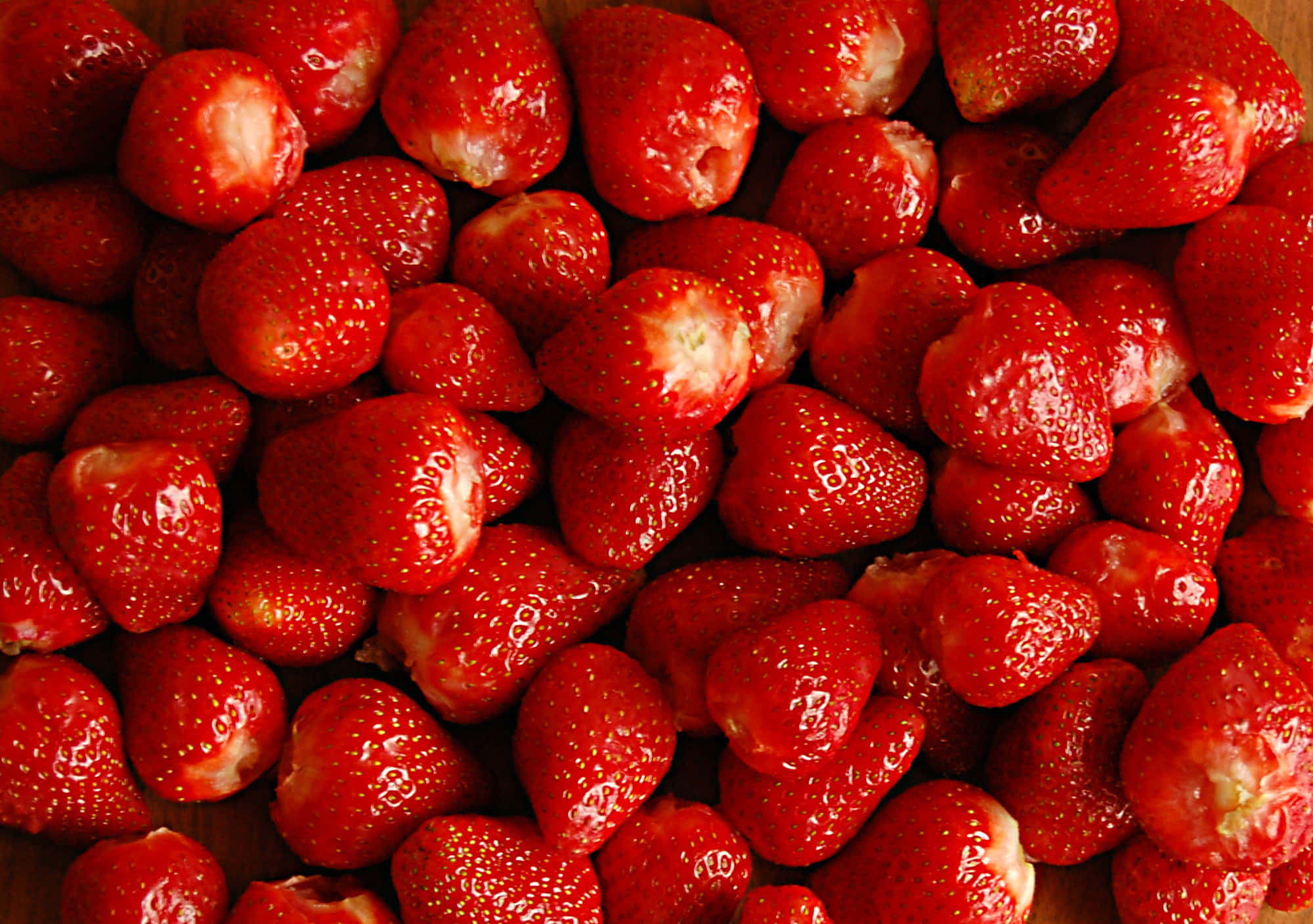Adorable Strawberry Background in Vibrant Colors