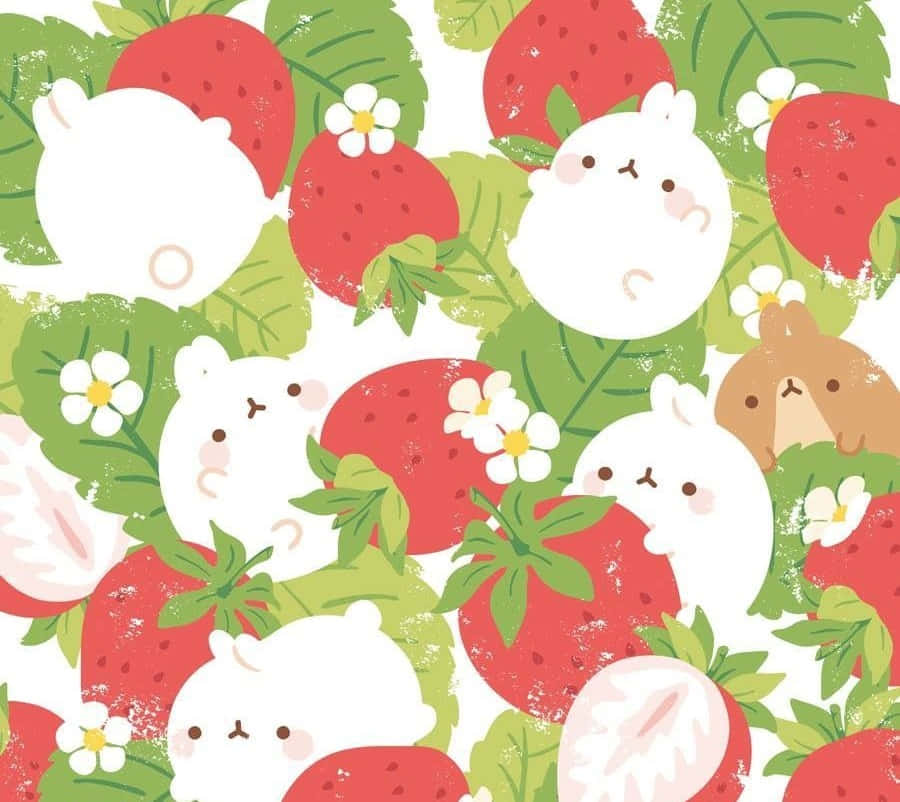Adorable Strawberry Wallpaper