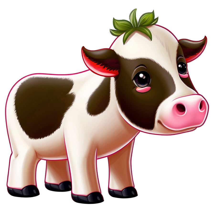 Cute Strawberry Cow Illustration Png 97 PNG