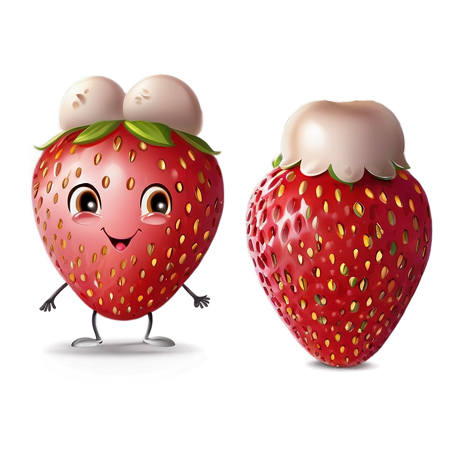 Cute Strawberry Png Kiq PNG