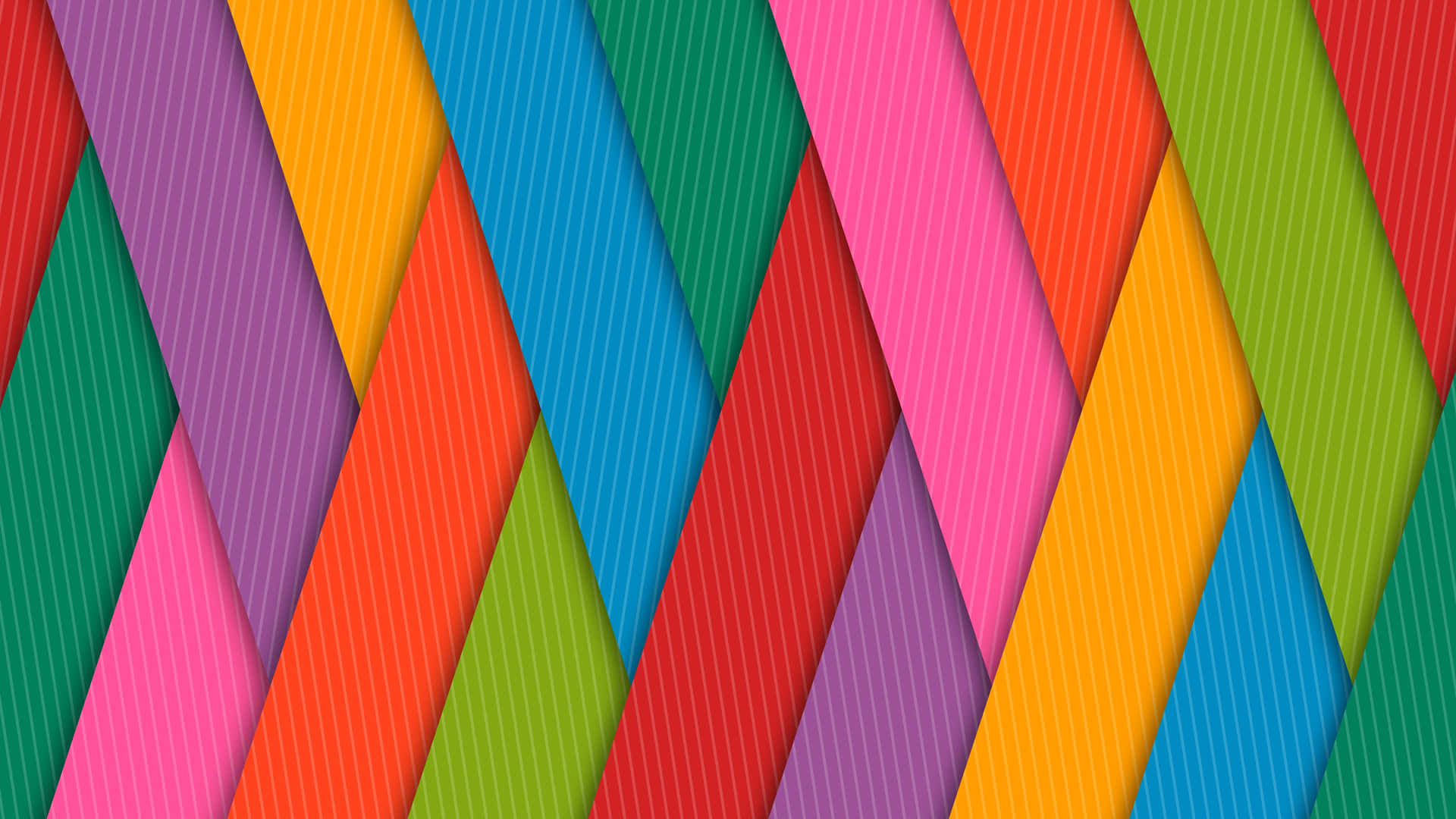 Vibrant Pastel Colored Stripes Wallpaper Wallpaper