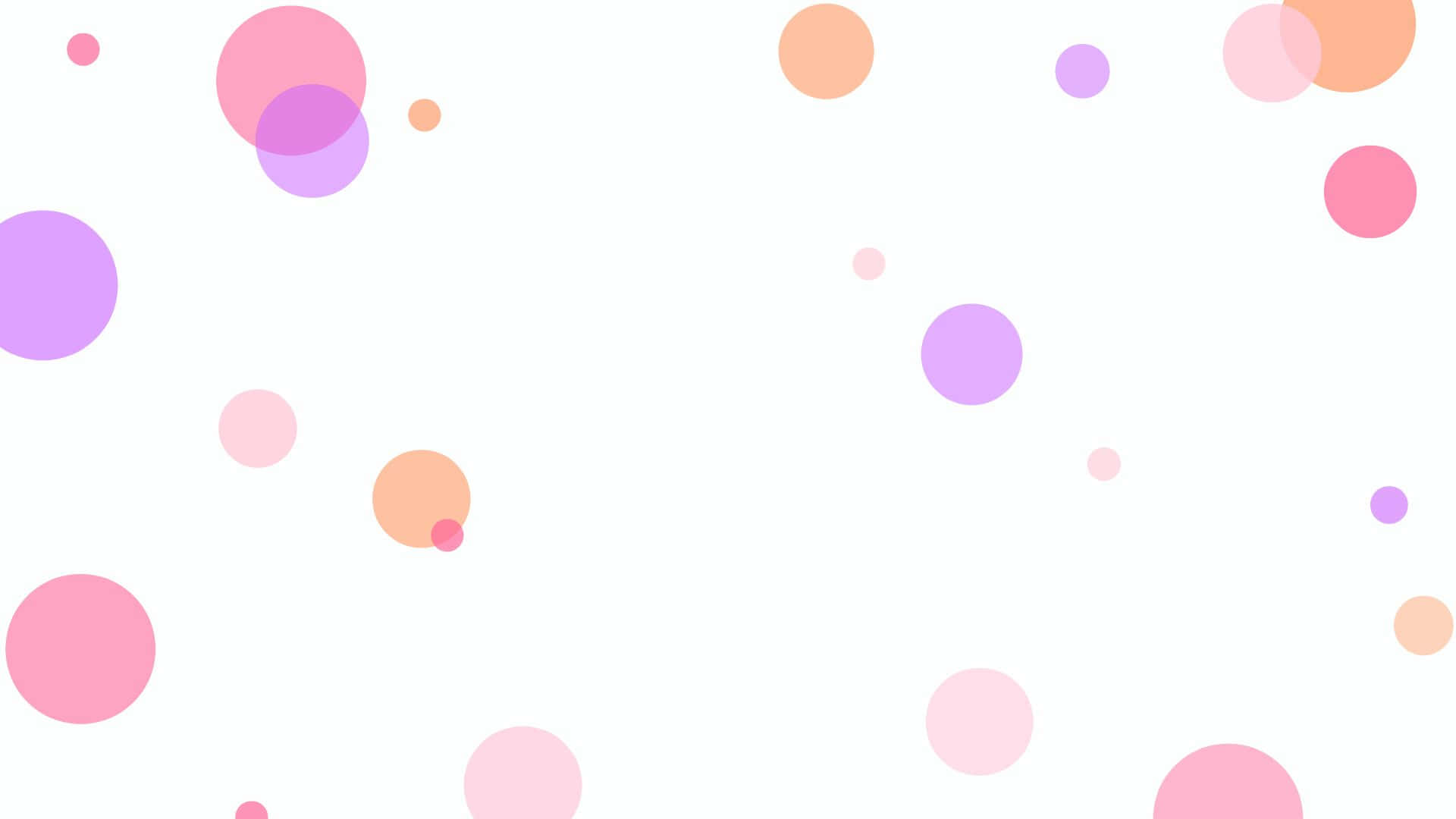 Unosfondo Bianco Con Cerchi Rosa, Viola E Arancioni Sfondo