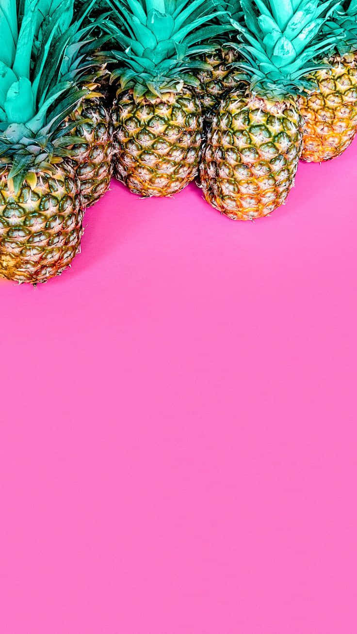 Cute Pineapple Summer Phone Wallpaper