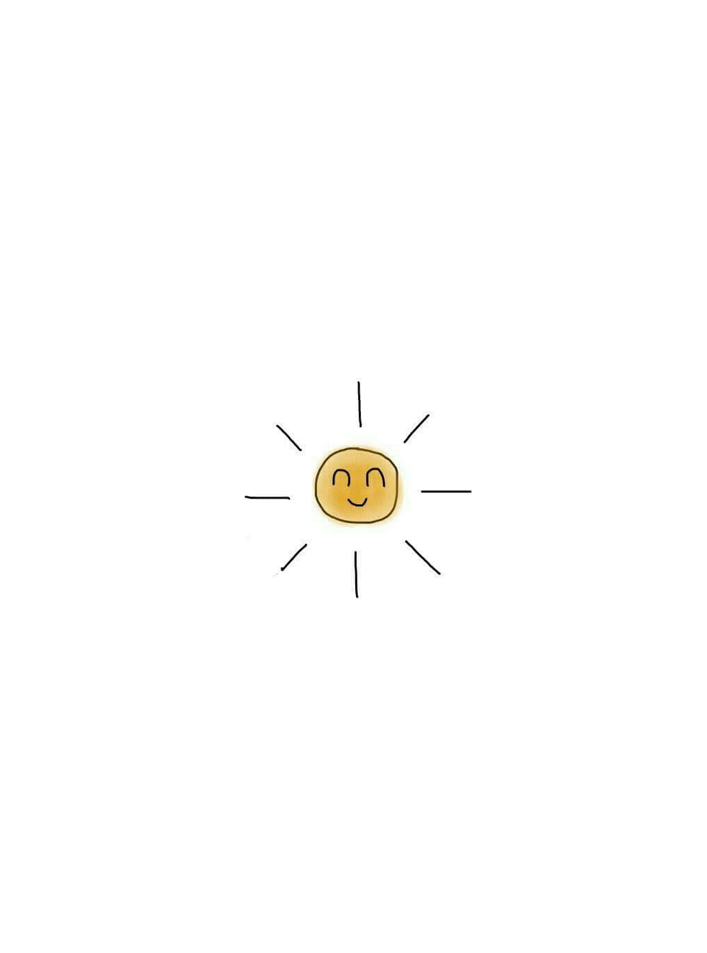Look at this cute and happy sun! Wallpaper