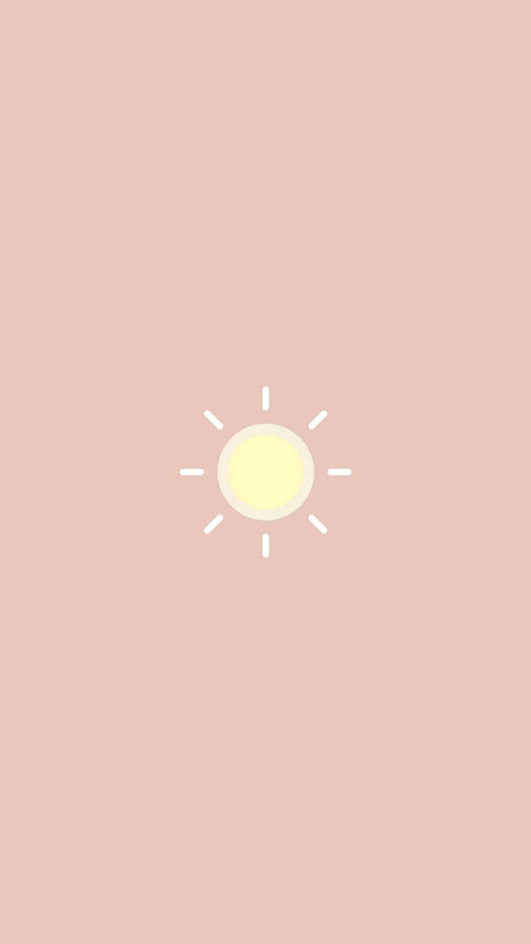 Brighten Up Your Day with this Cute Sun Wallpaper