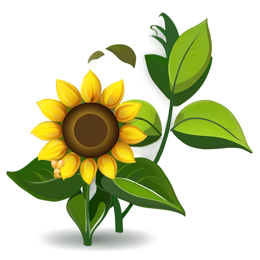 Cute Sunflower Character Png 34 PNG