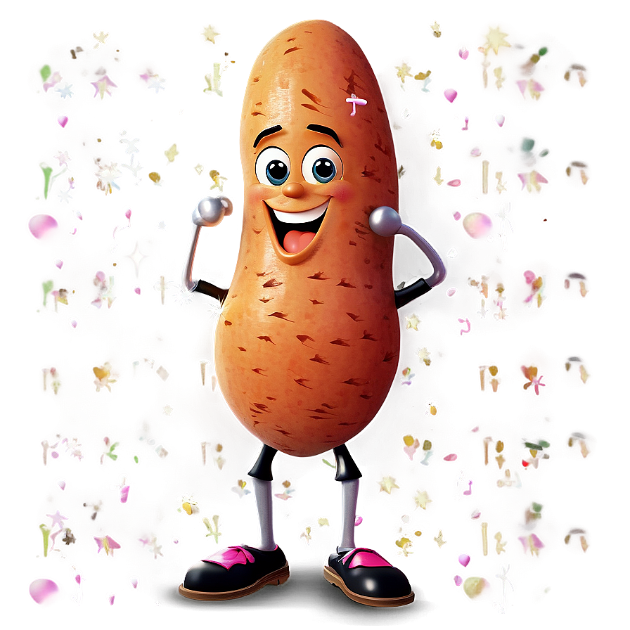 Cute Sweet Potato Character Png 06122024 PNG