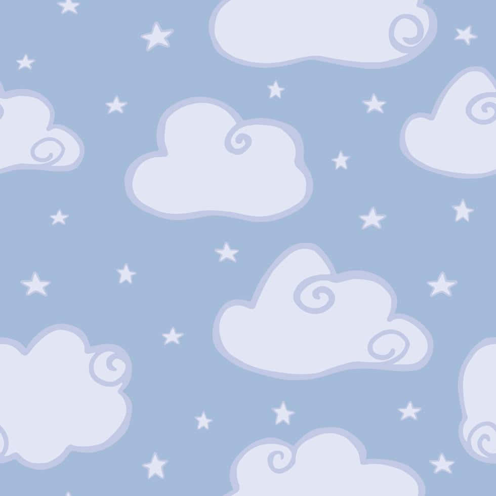 Cute Swirly Cloud Wallpaper