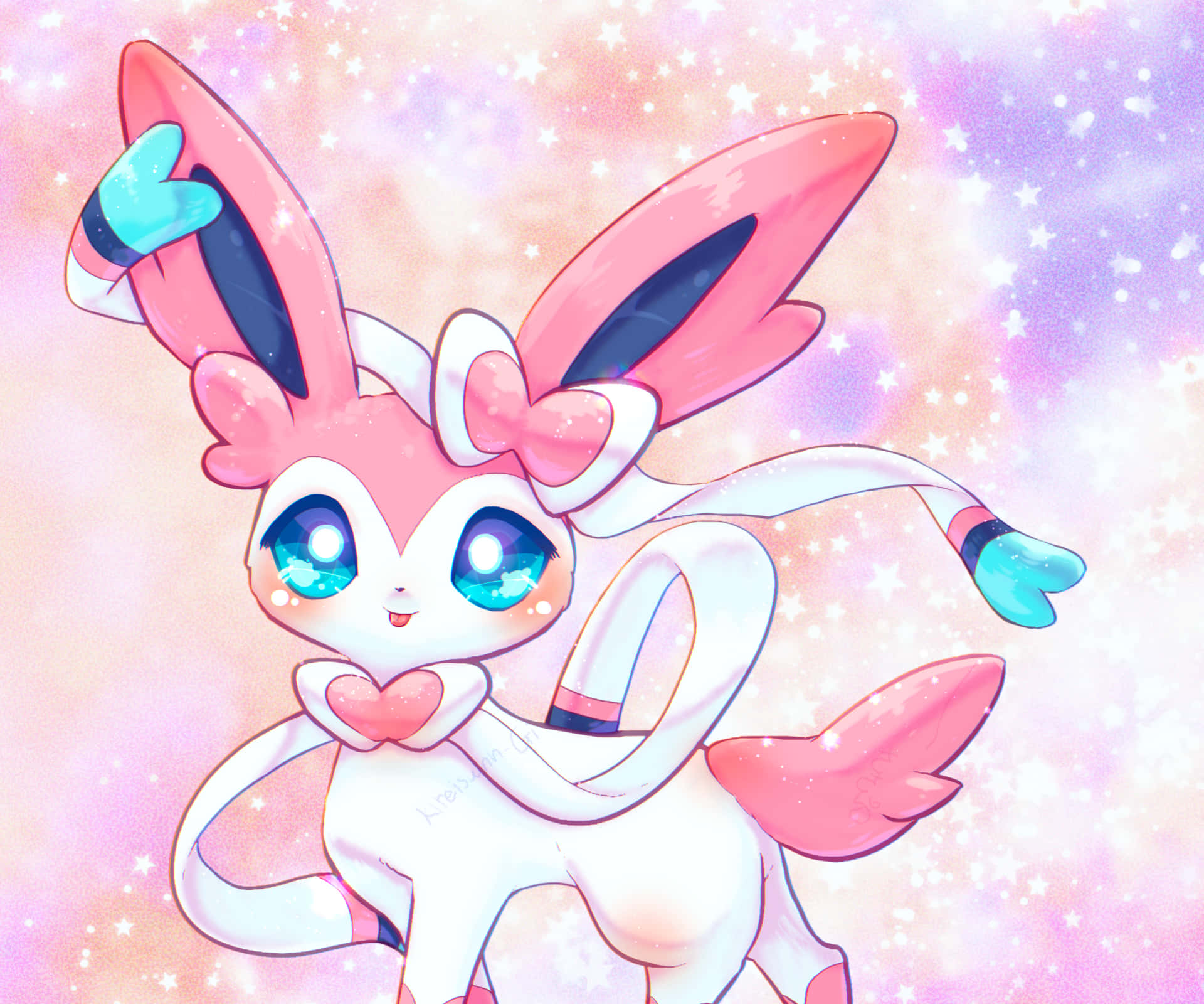 "Be Amazed By This Adorable Cute Sylveon!" Wallpaper