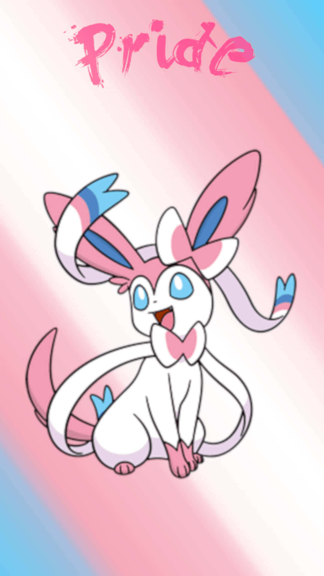 Cute Sylveon, the perfect pet for any magical creature. Wallpaper