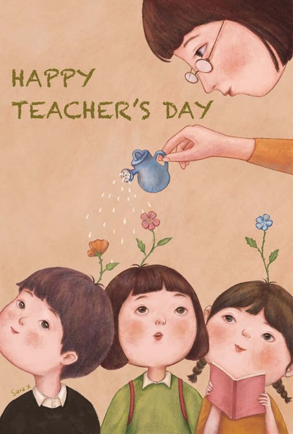 Cute Teachers Day Wallpaper
