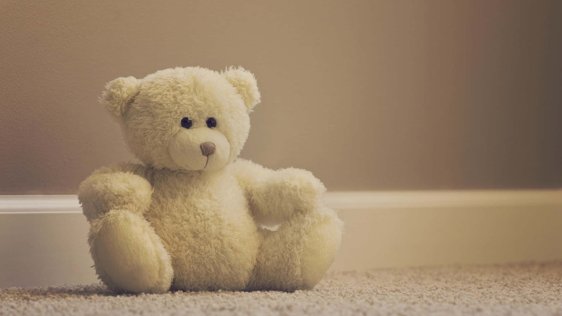 A Teddy Bear Sitting On The Floor