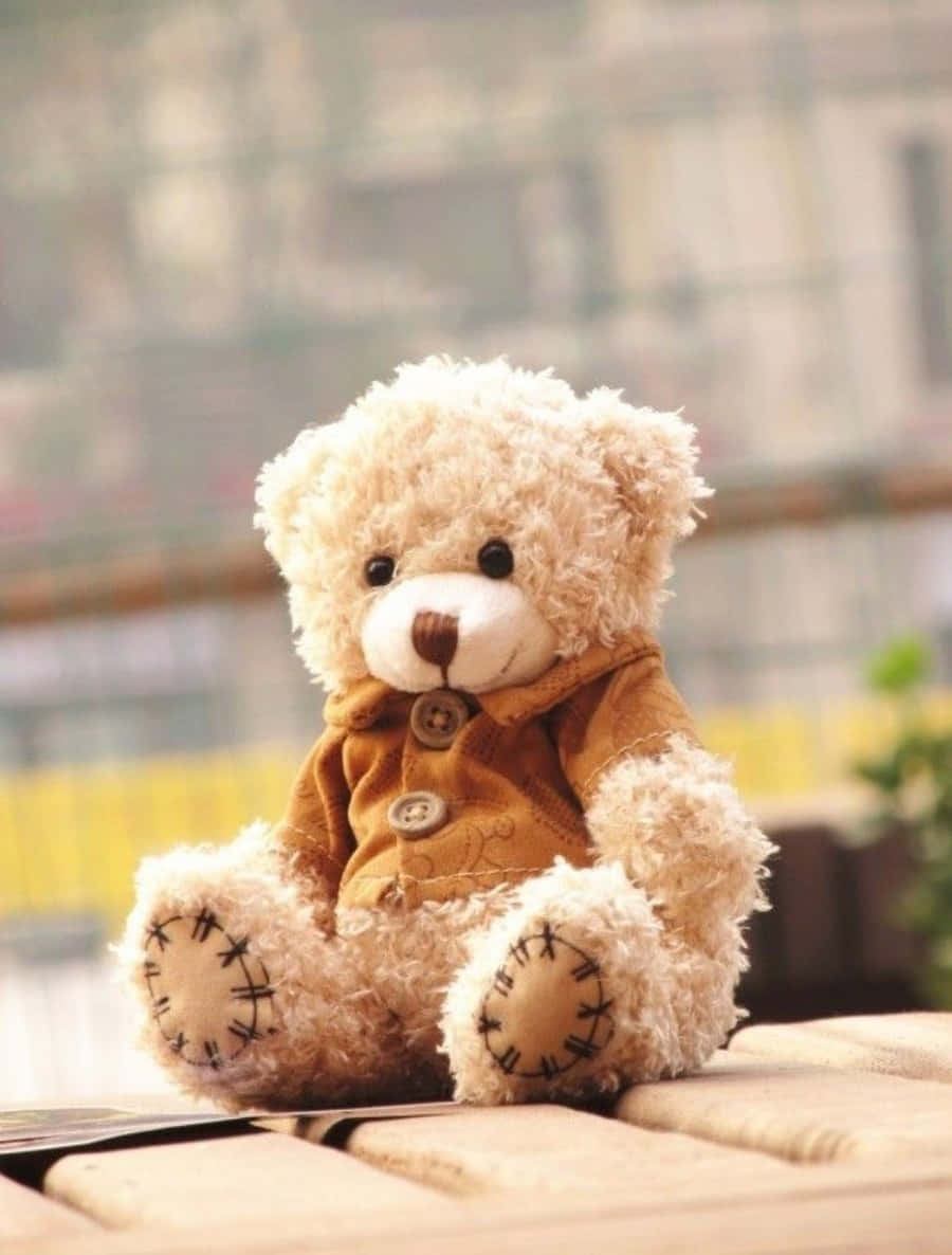 "Adorable Cute Teddy Bear Having A Joyful Moment"