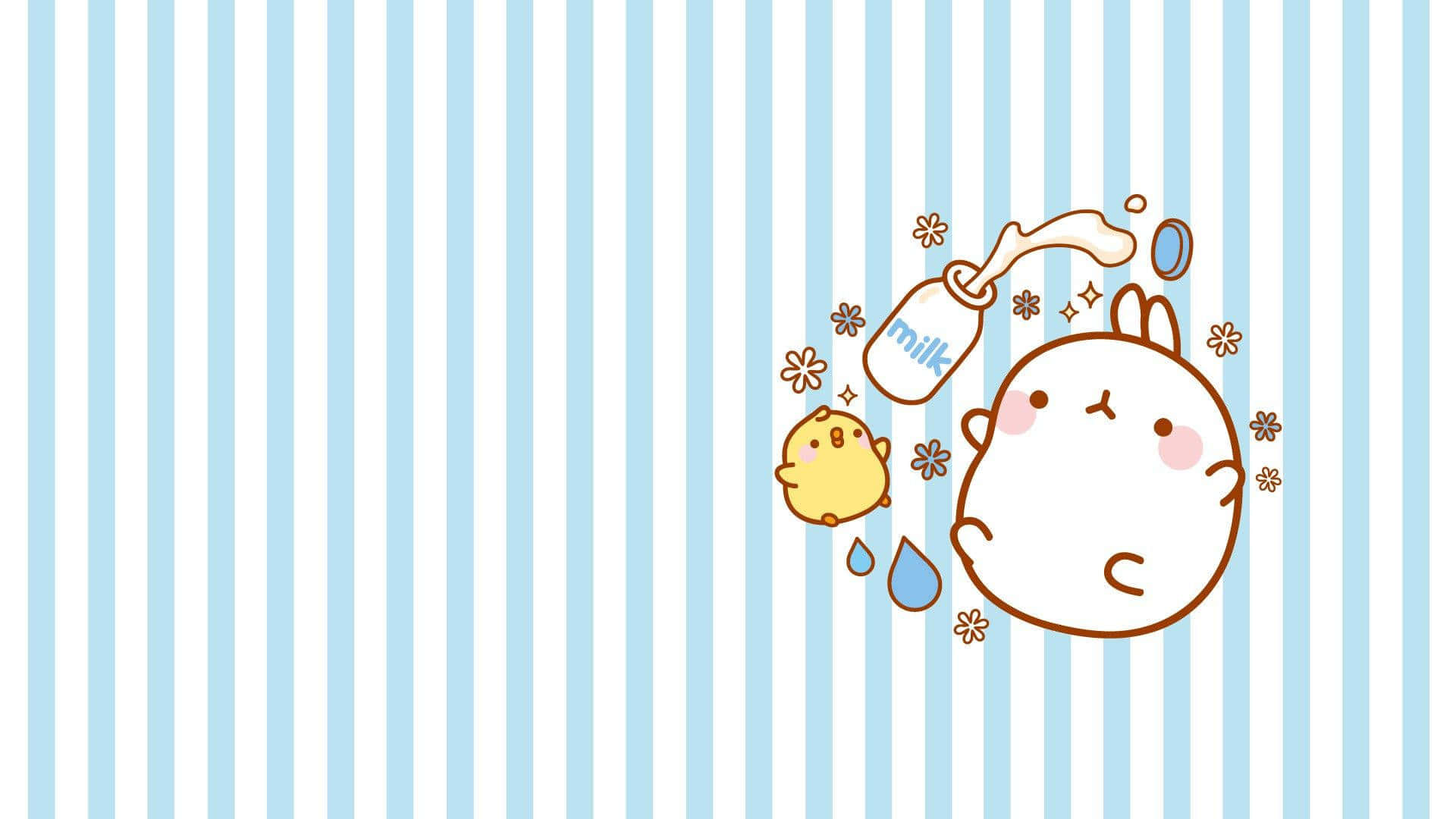 Cute Things Molang The Mouse Wallpaper