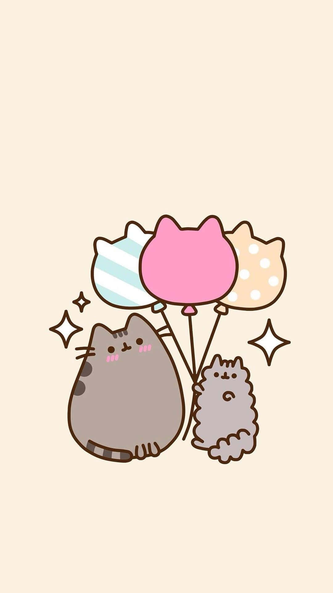 Cute Things Of Two Gray Cats Wallpaper