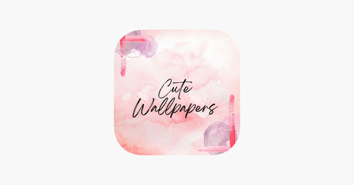 A Pink Phone With The Words Cute Wallpapers On It Wallpaper