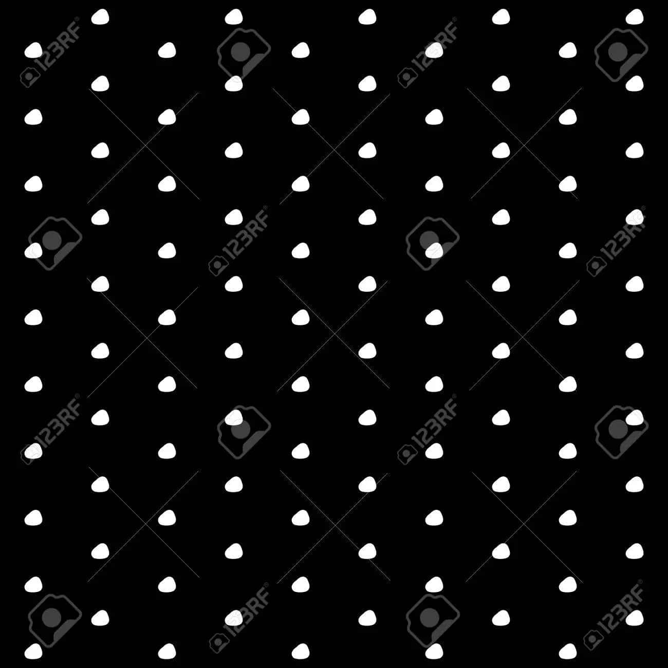 White Dots On Black Background Stock Vector Wallpaper