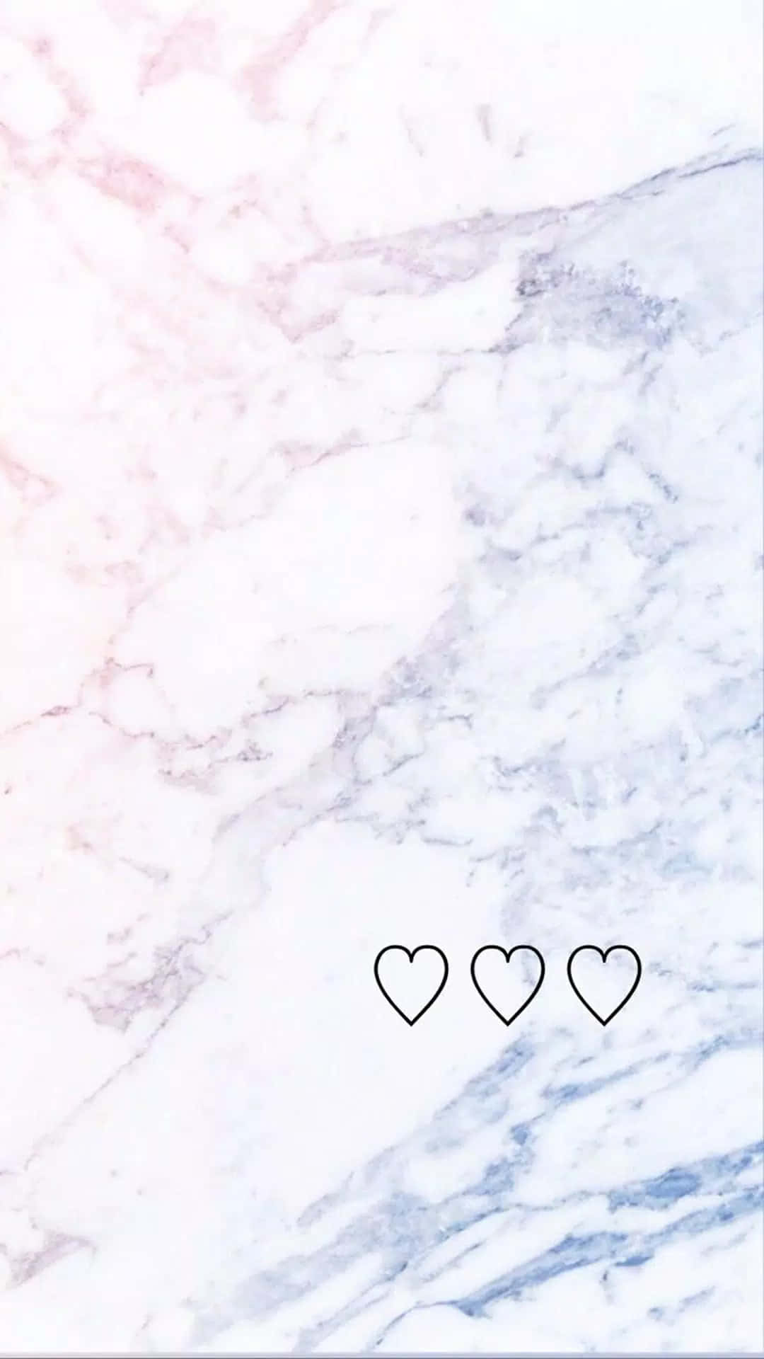 Marble Wallpaper With Hearts On It Wallpaper