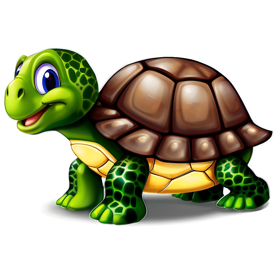 Cute Turtle Cartoon Png 06242024 PNG