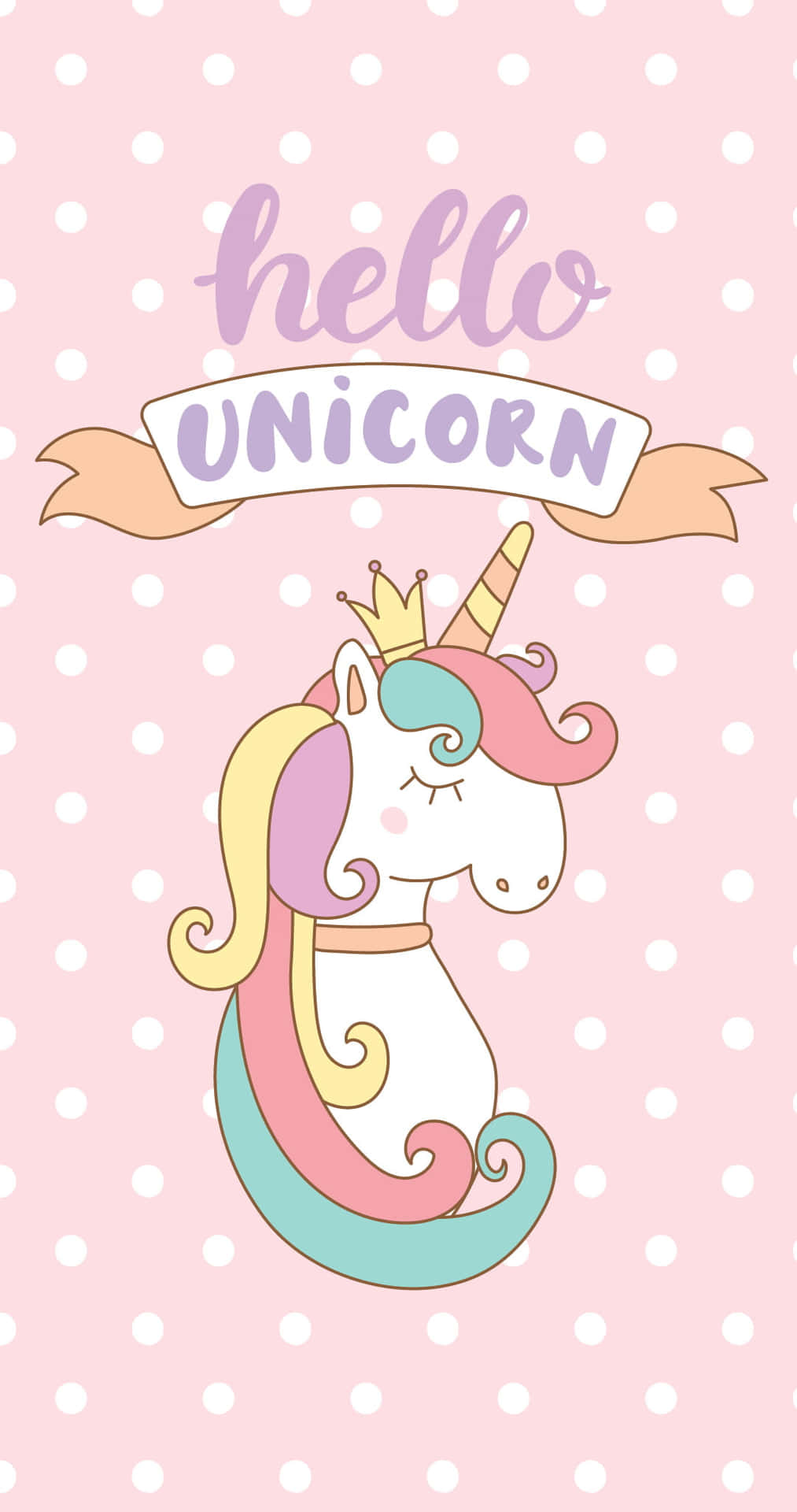 Cute Unicorn with Dreamy Pastel Colors Wallpaper