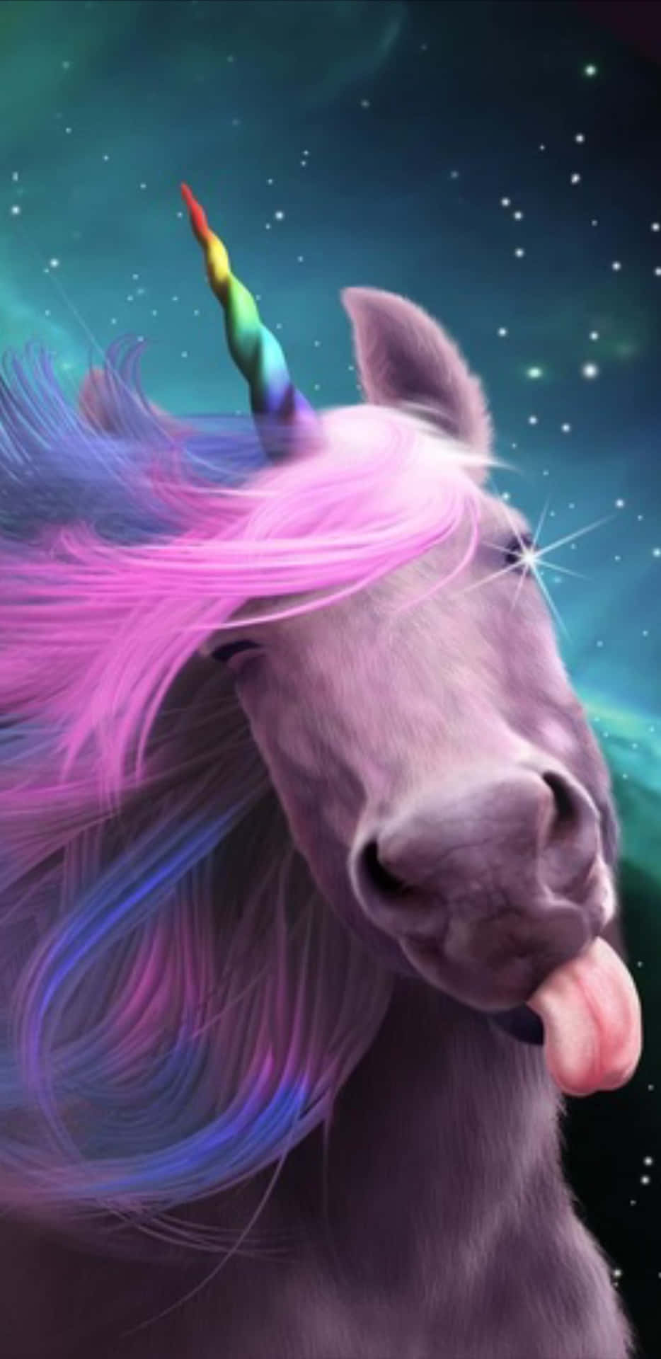 Enchanting Rainbow Unicorn Wallpaper