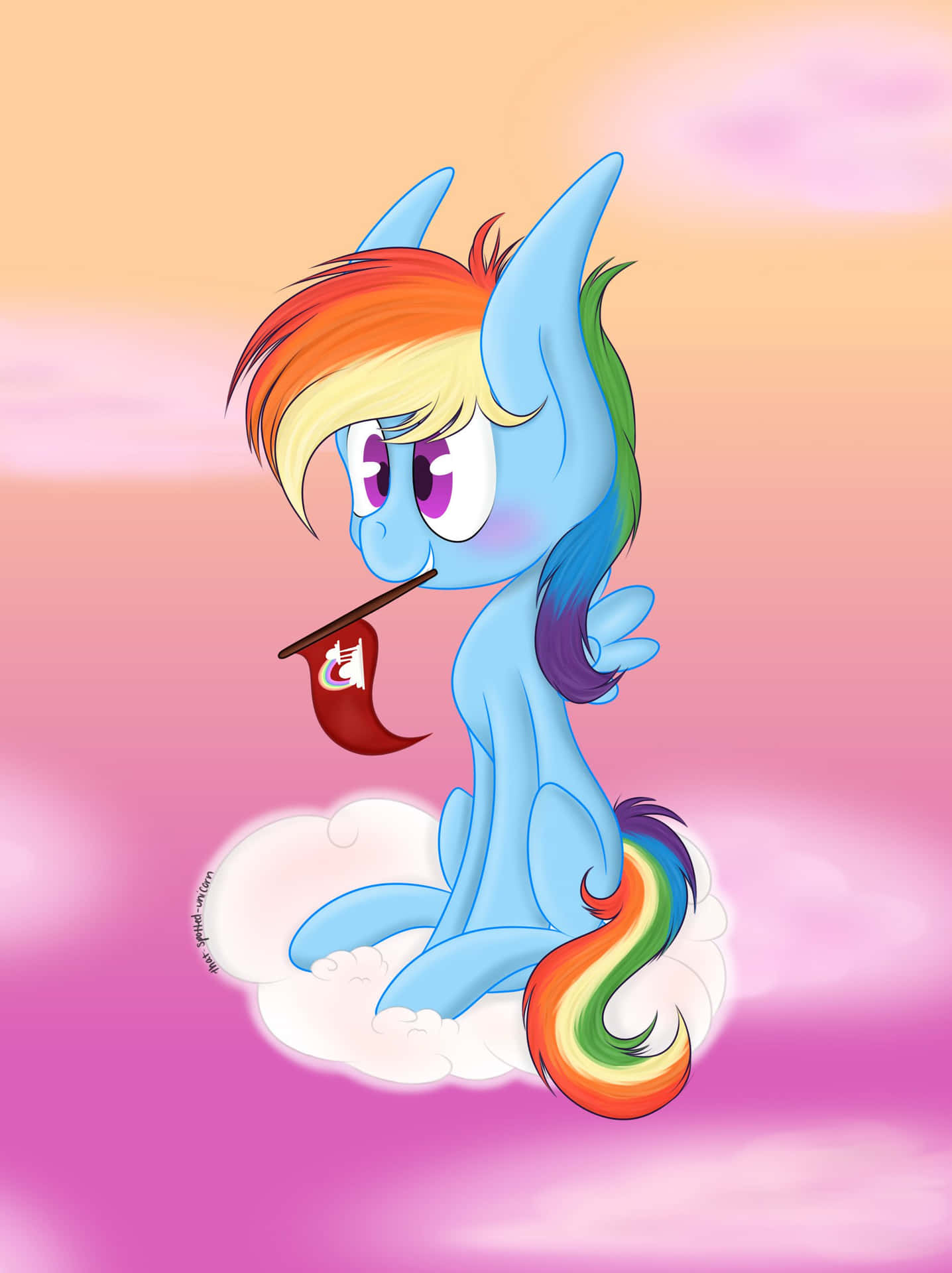 Cute Unicorn Rainbow Dash My Little Pony Picture